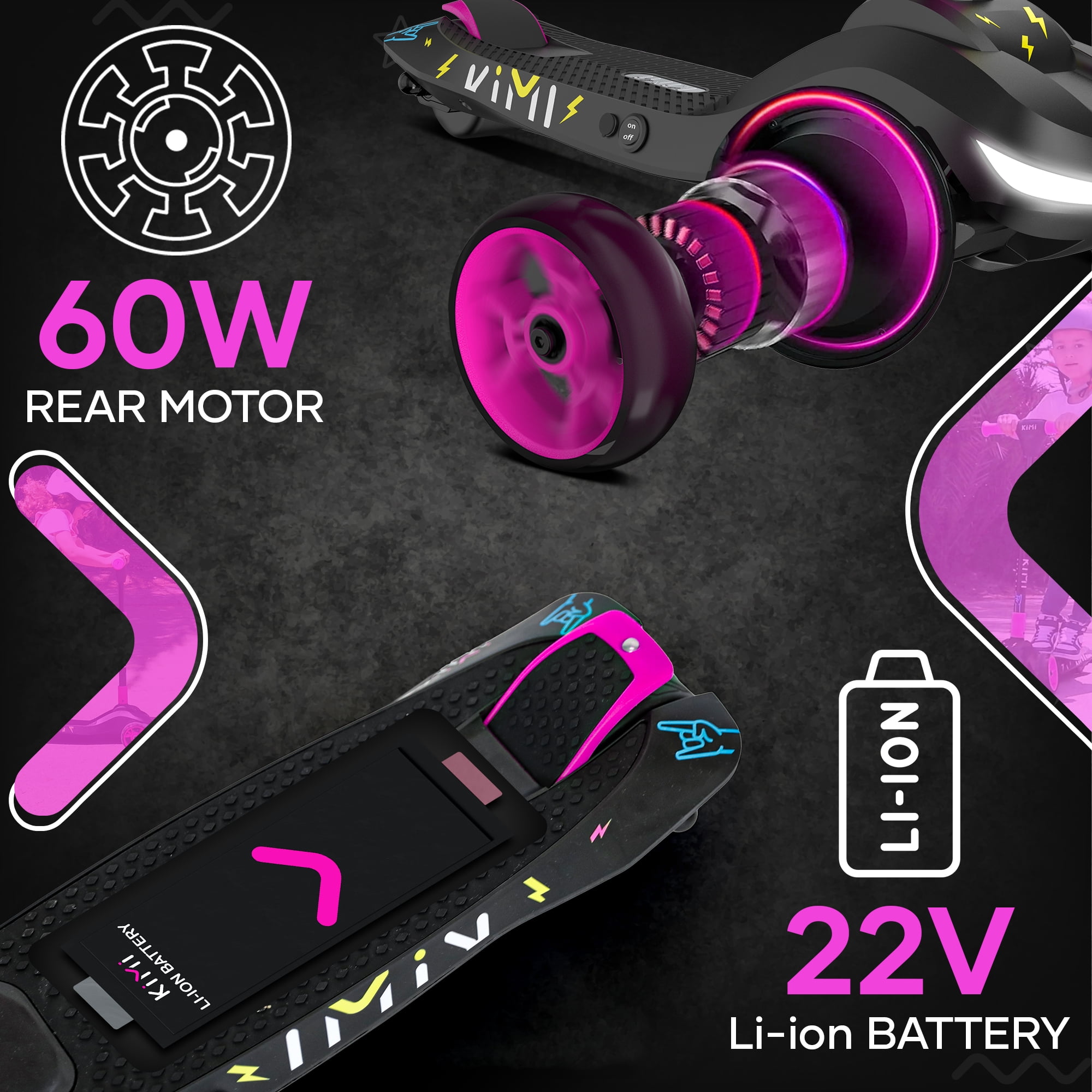 KIMI 3-Wheel Compact Electric Scooter for Children Ages 3-9, LED Safety Lights, 5MPH, 10-Mile Range - Image 37