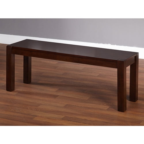 TMS Simple Living Axis Wood Dining Bench, Espresso - Image 2