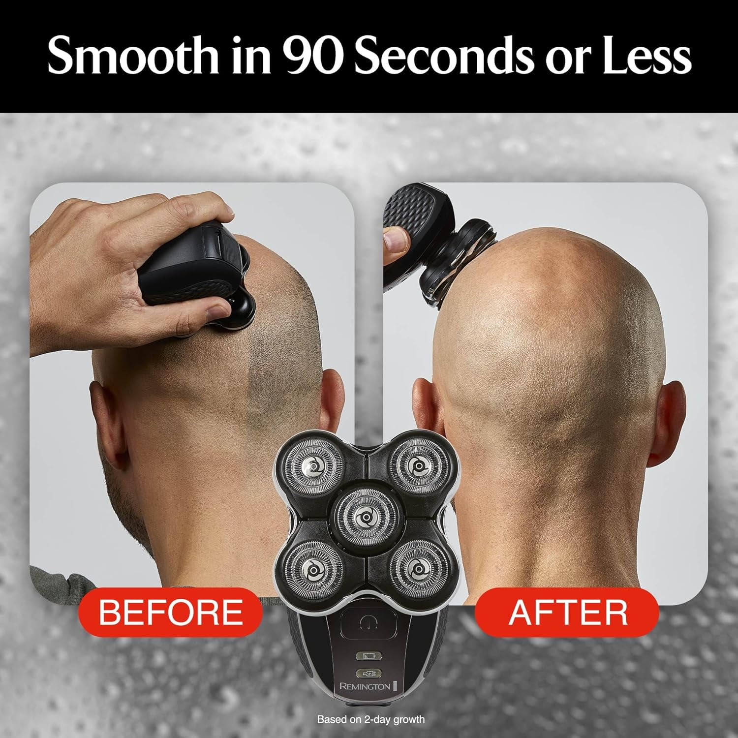 Remington Balder Boss XR7120 Electric Head Shaver, Cordless Wet/Dry Razor with Dual Track Blades - Image 7