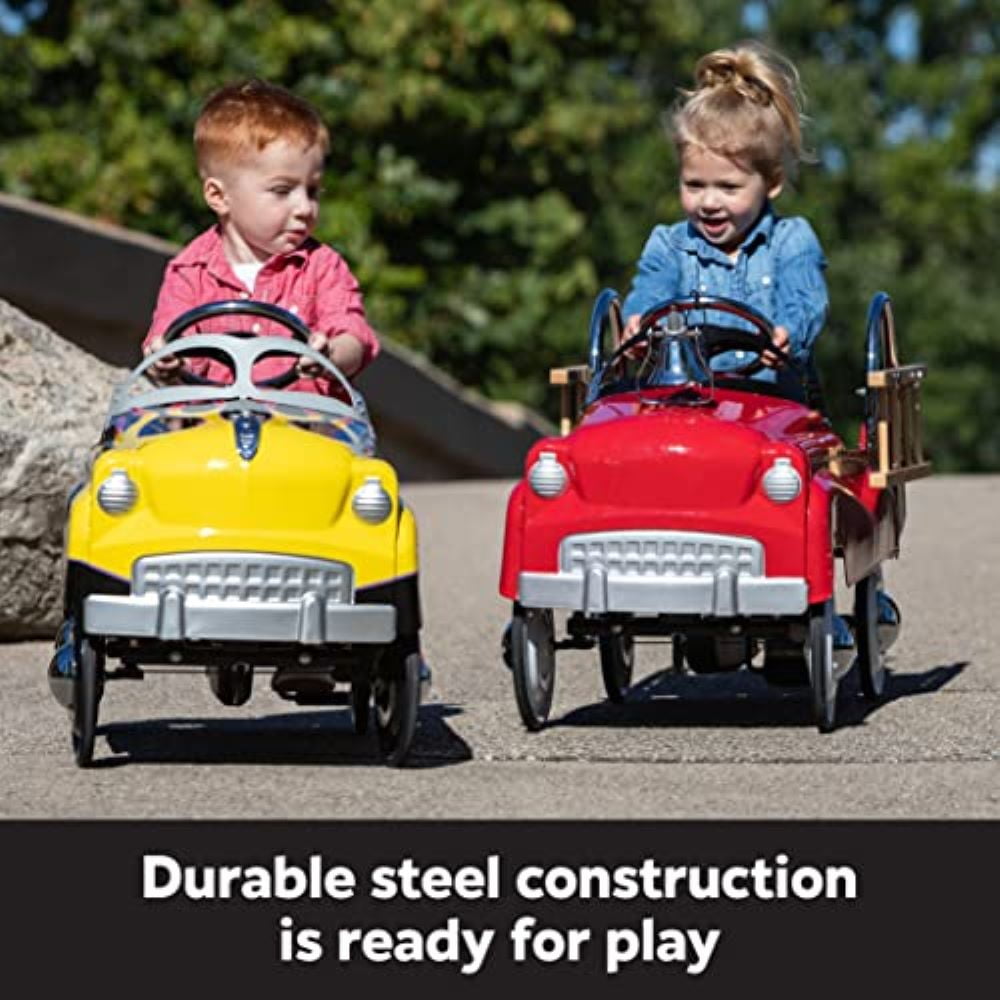 Kid Trax Toddler Classic Pedal Car, Kids 3-5 Years Old, Max Weight 60 lbs, Durable Steel, Fire Truck - Image 5