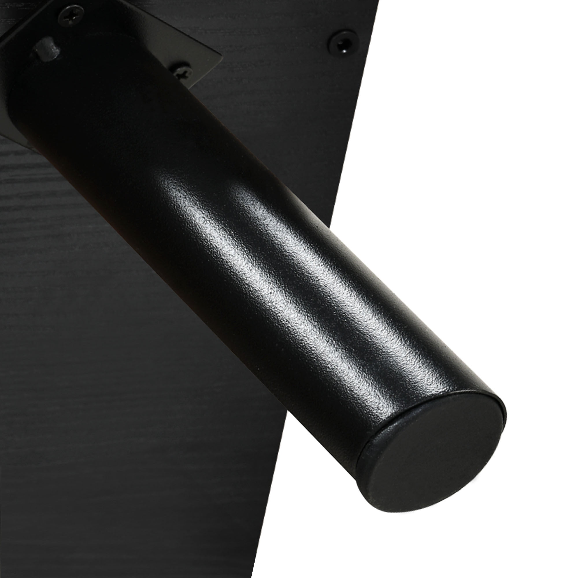 DEXTRUS Record Player Turntable Stand with Power Outlets and LED Lights, Holds 150-200 Albums, Black - Image 4