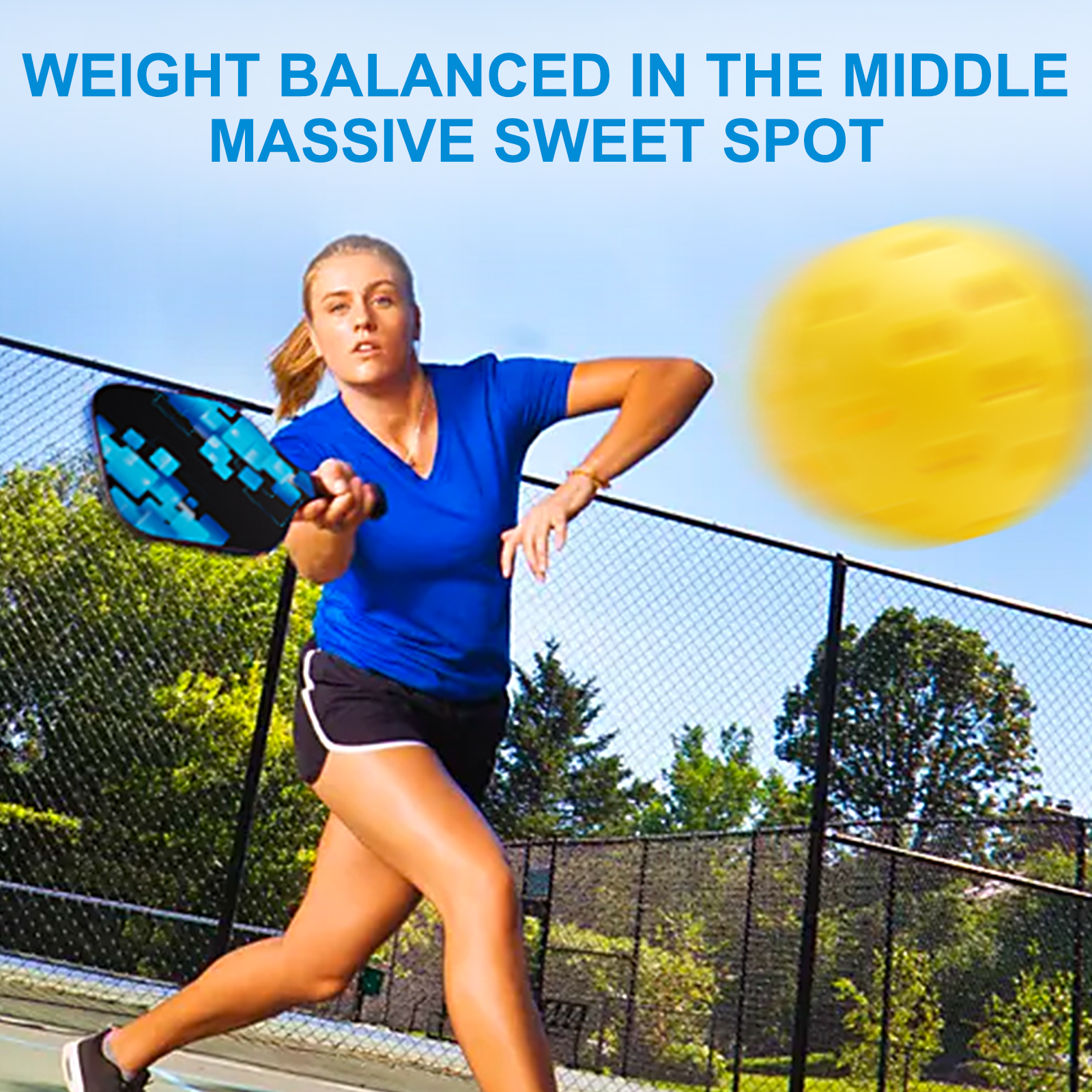 LSTECICE Pickleball Paddles, Fiberglass Surface Polymer Core Pickleball Set of 4, with Portable Case - Image 4