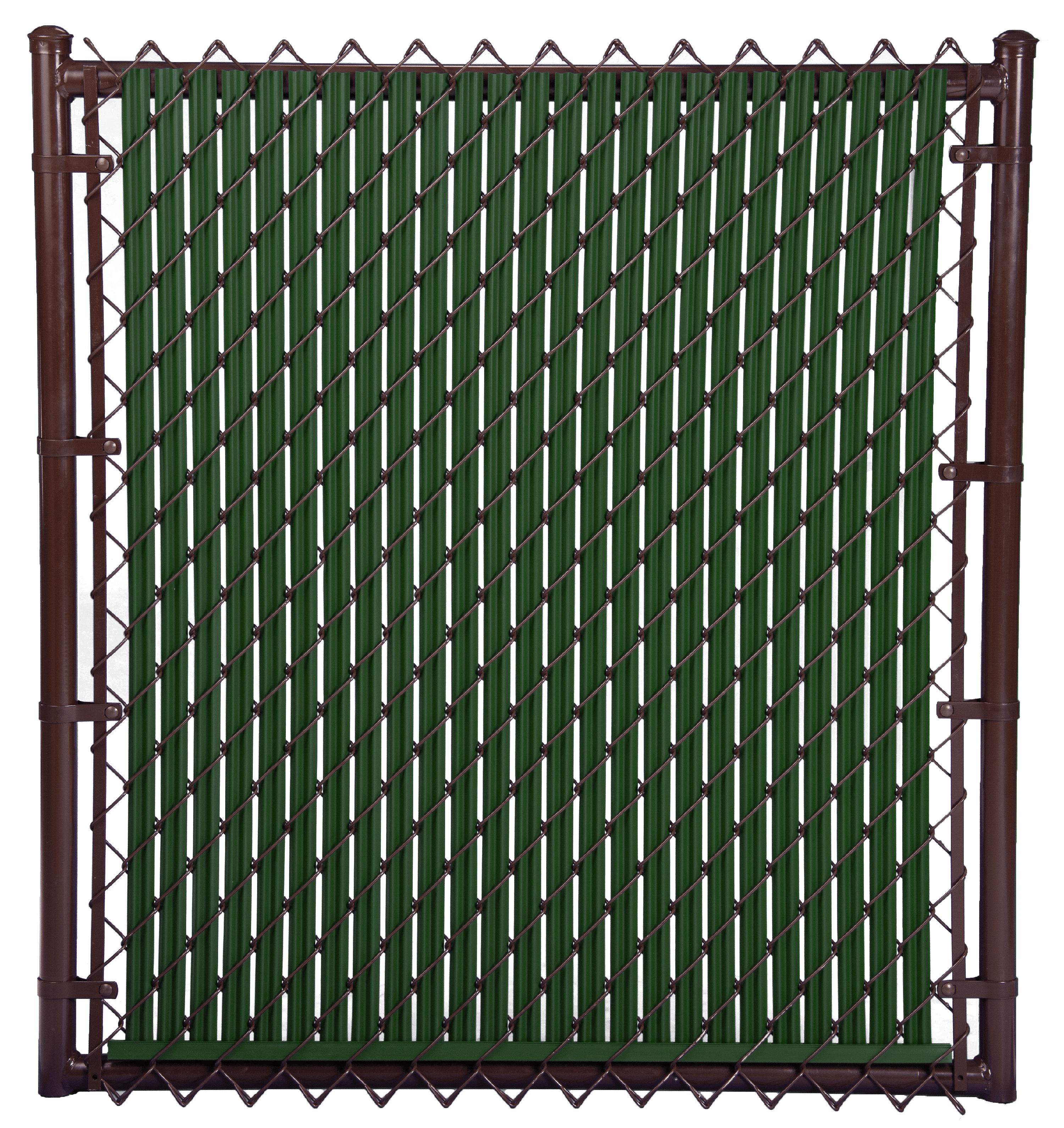 Green 4ft Ridged Slat for Chain Link Fence - Image 3