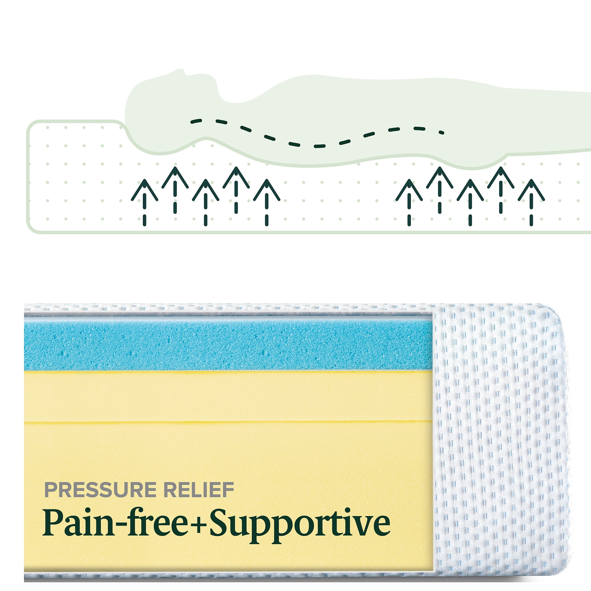 Zinus Calm 6" Twin Tight Top Cooling Gel Memory Foam Mattress, Pressure Relieving - Image 6