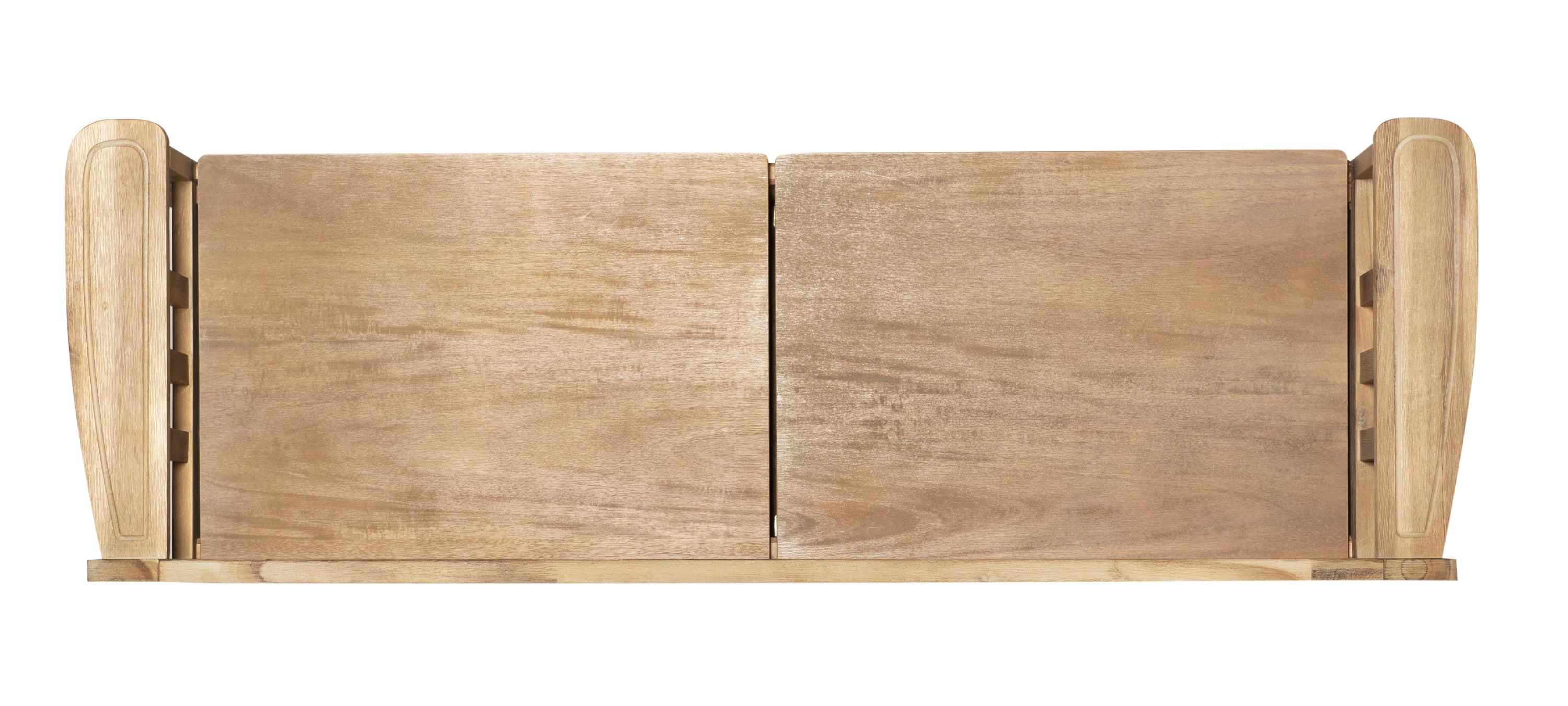 Linon Gilman Entryway Storage Bench, 18" Seat Height, Natural Wash Finish - Image 2