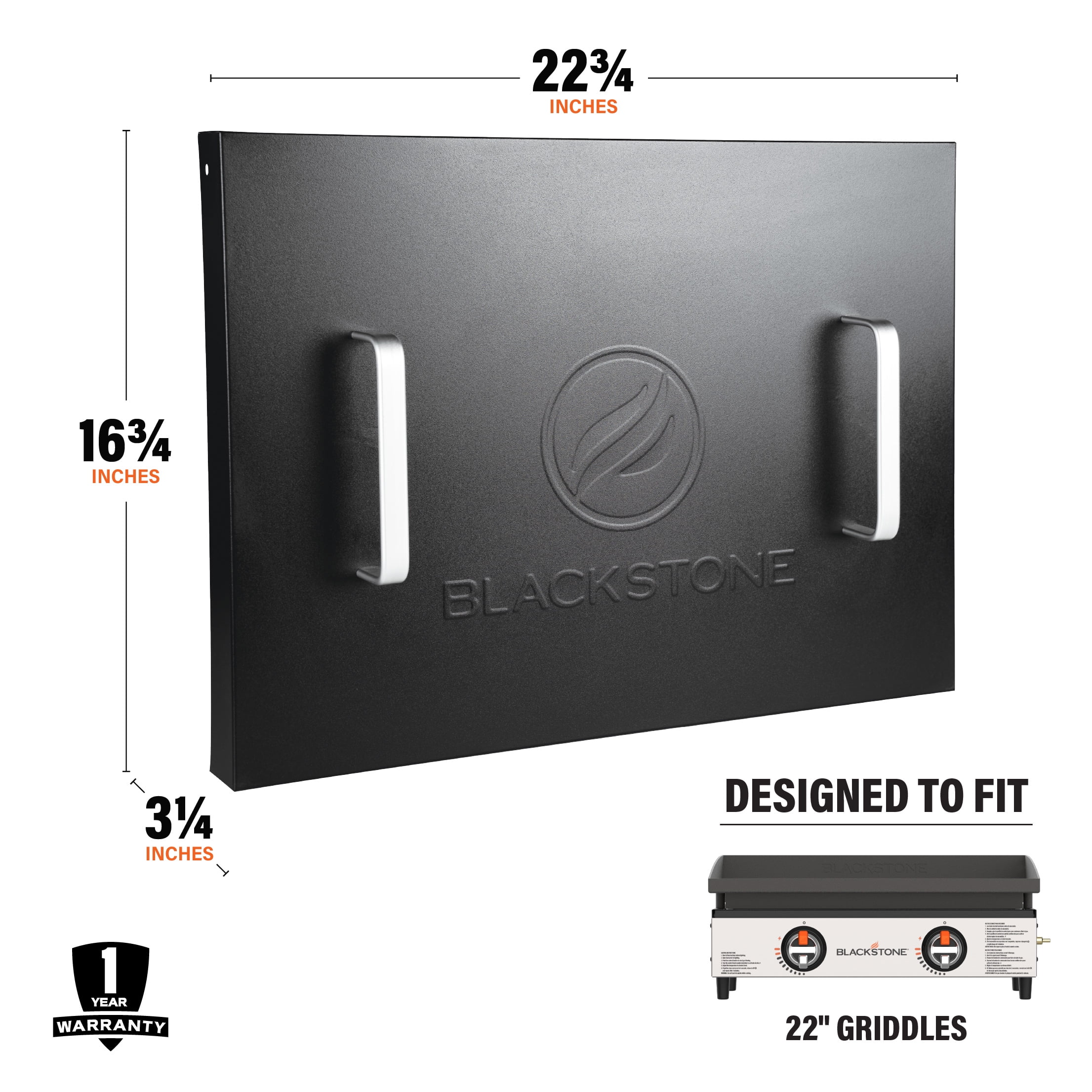 Blackstone 22" Griddle Hard Cover (Model 5079) for Front and Rear Grease Models, Black - Image 6