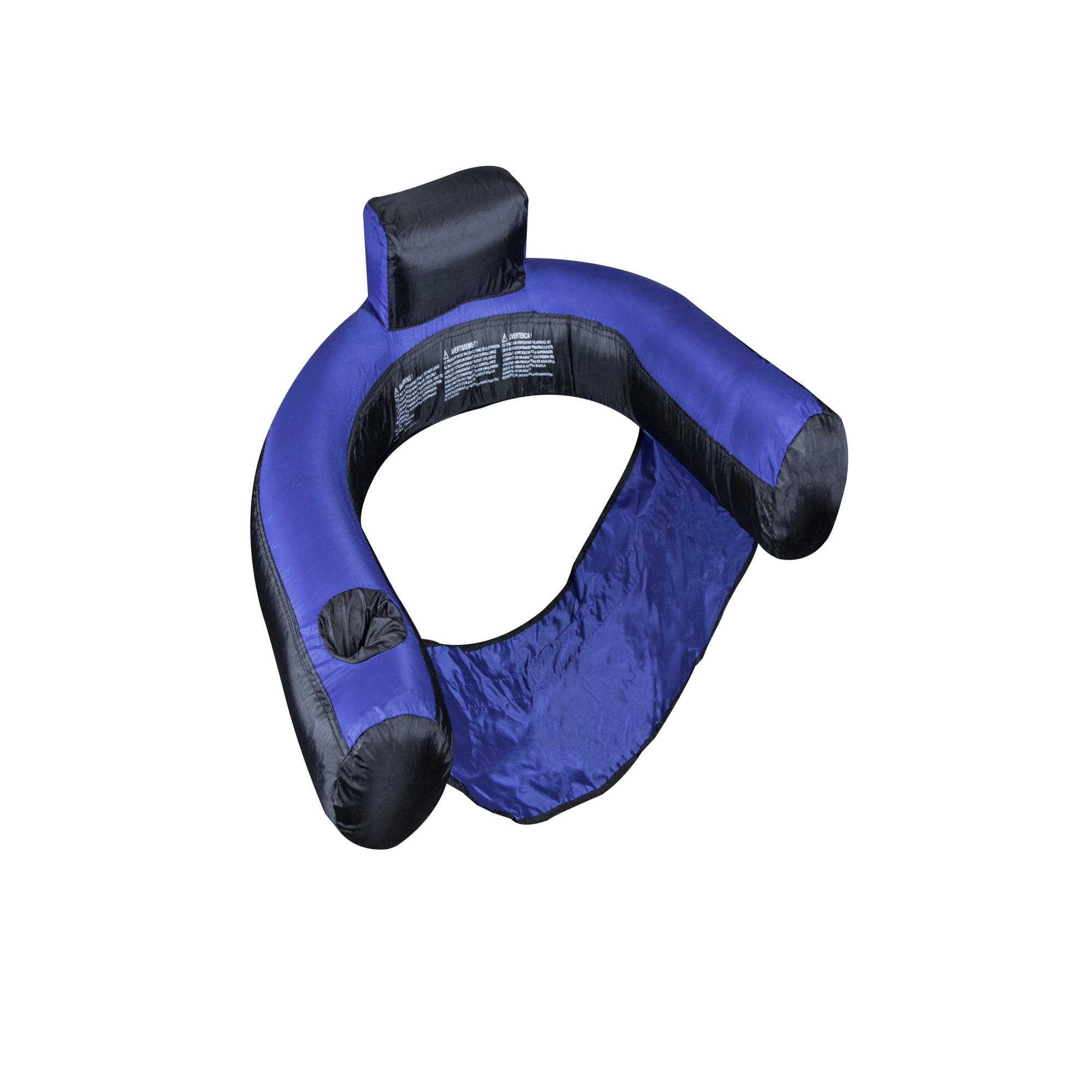 Swimline 28" Inflatable Floating 1-Person U-Seat Swimming Pool Lounger - Purple/Black - Image 2