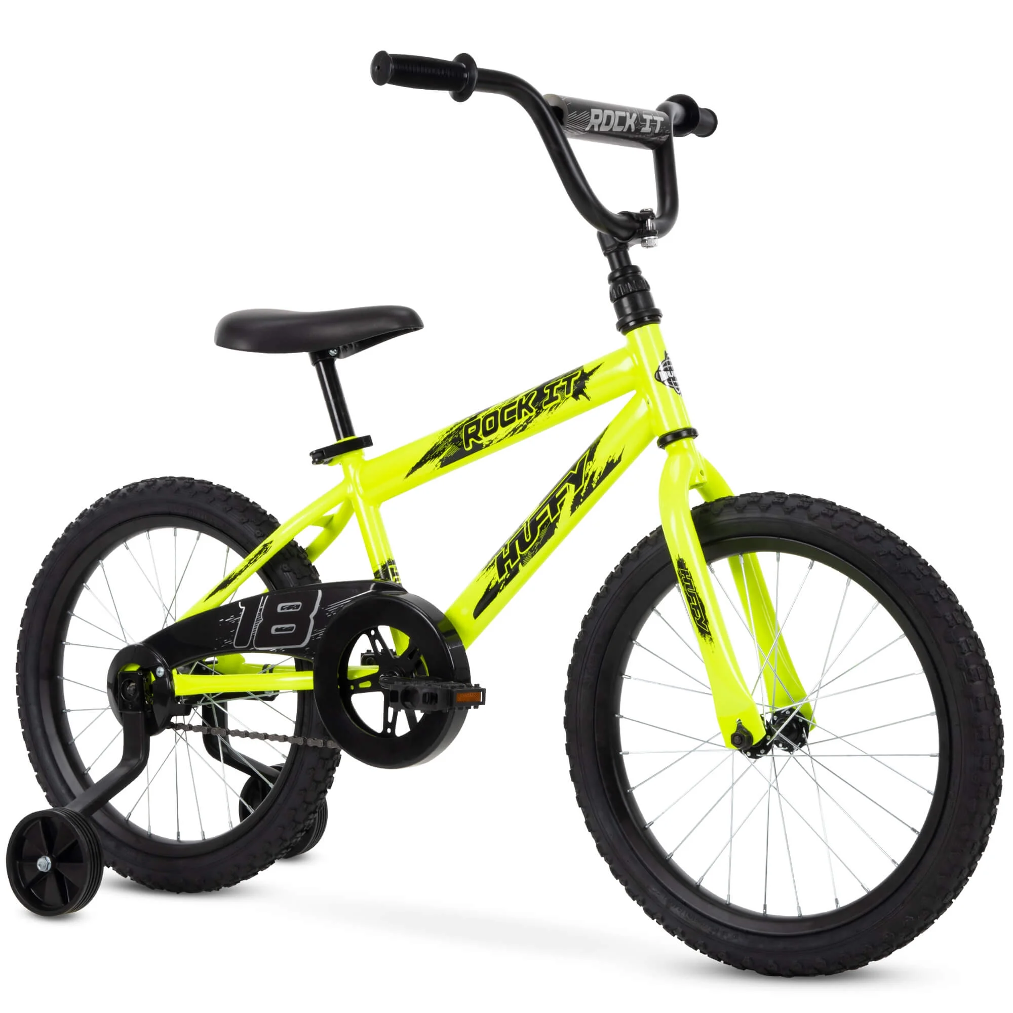 Huffy 18" Rock It Kids' Bike, Fits Riders 3'5" - 4'1", Yellow, Child, Boy's - Image 2