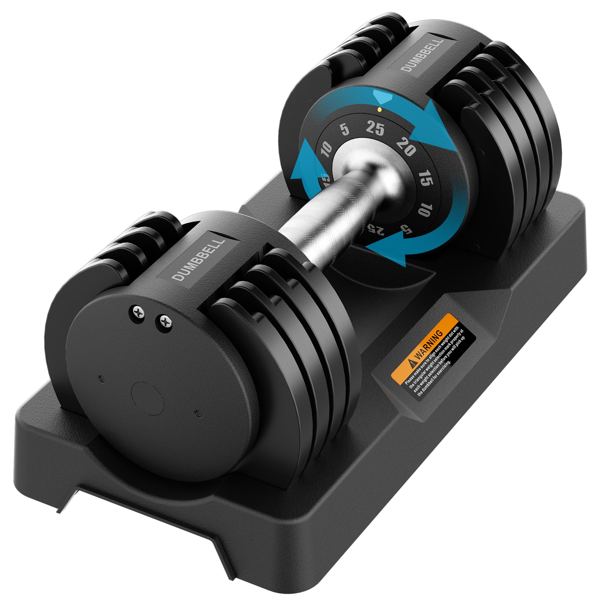 Naipo Adjustable Dumbbell 25lb Weights Dumbbells with Anti-slip Handle Home Gym Exercise Equipment Weights for Women at Home Workout - Image 9