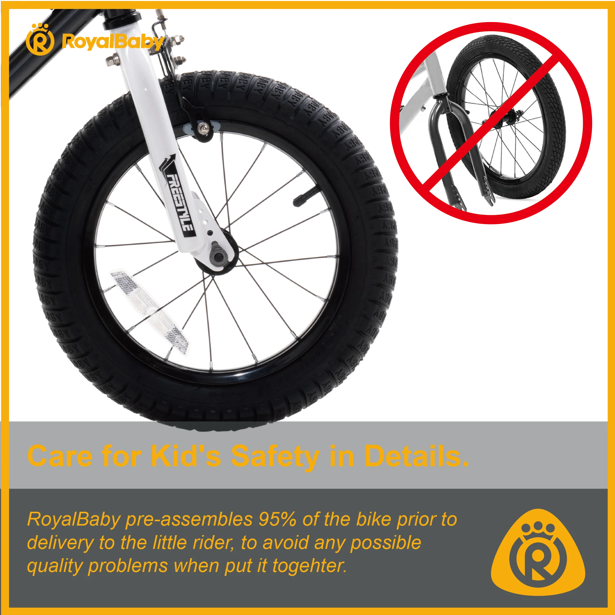 Royalbaby Freestyle 18 In Black Kids Bike Boys and Girls Bike with Kickstand and Water Bottle - Image 4