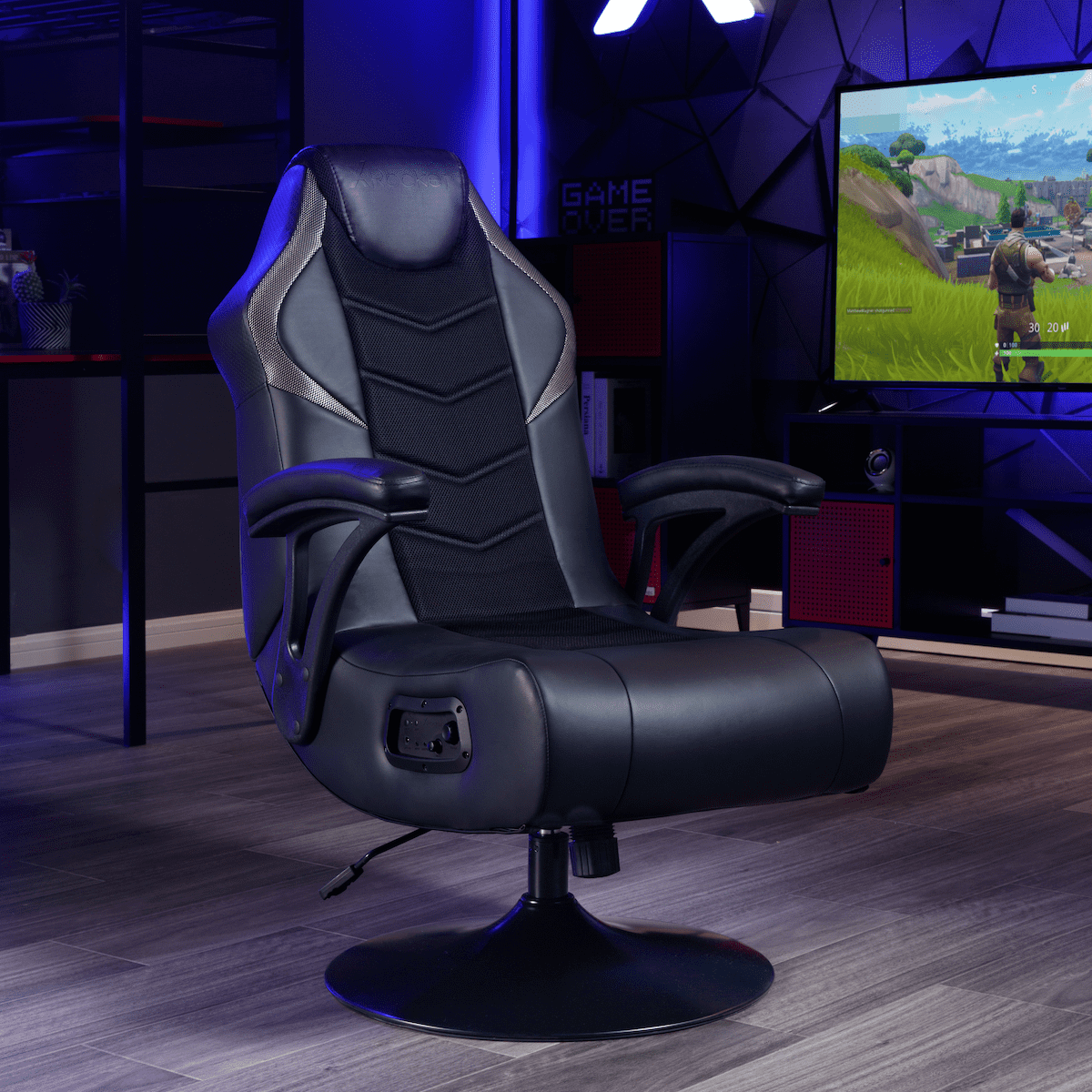 X Rocker Nemesis RGB Pedestal Gaming Chair, Black - Image 13