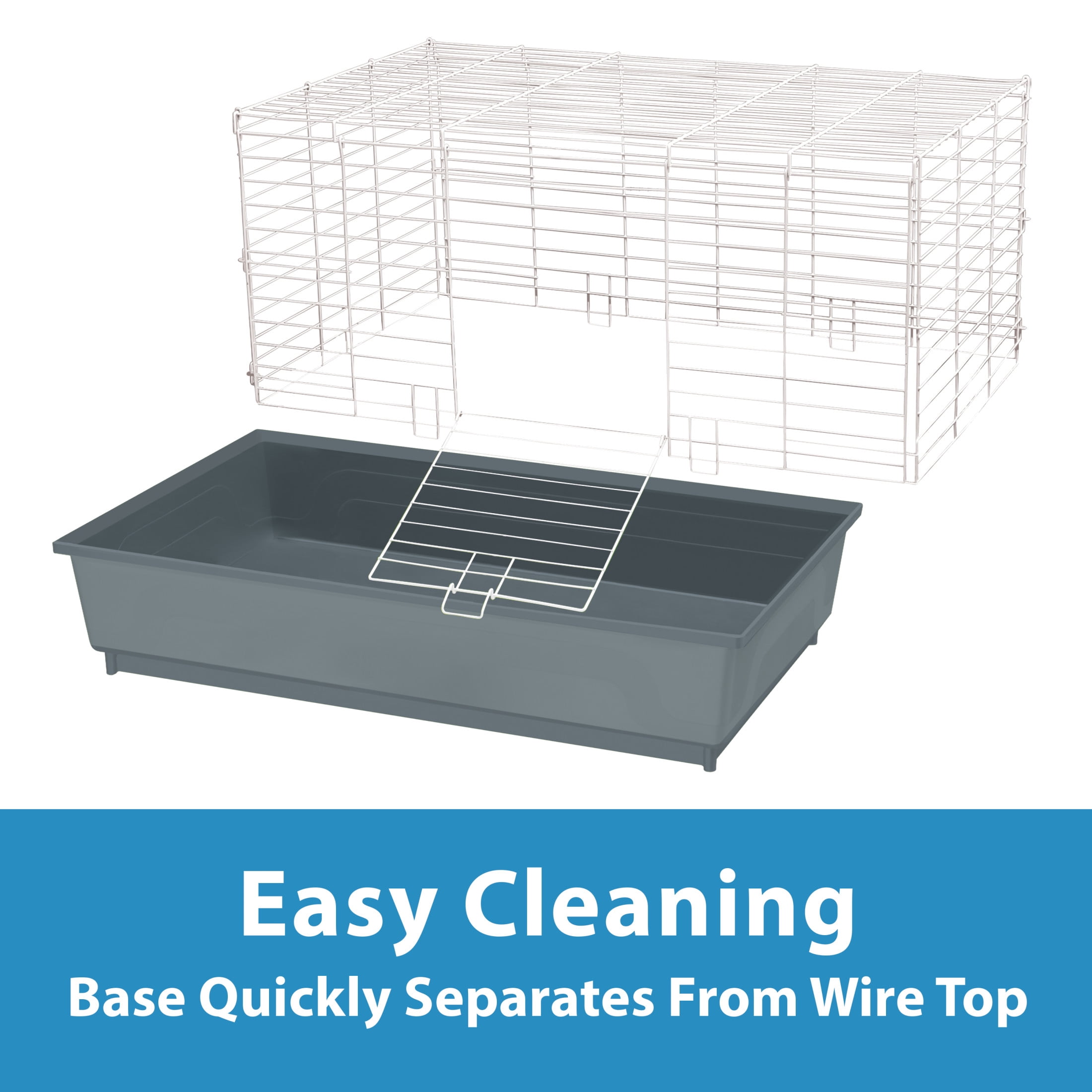 Kaytee My First Home Rabbit or Multiple Guinea Pig Starter Kit Habitat, 42” x 18” x 20” - Image 9