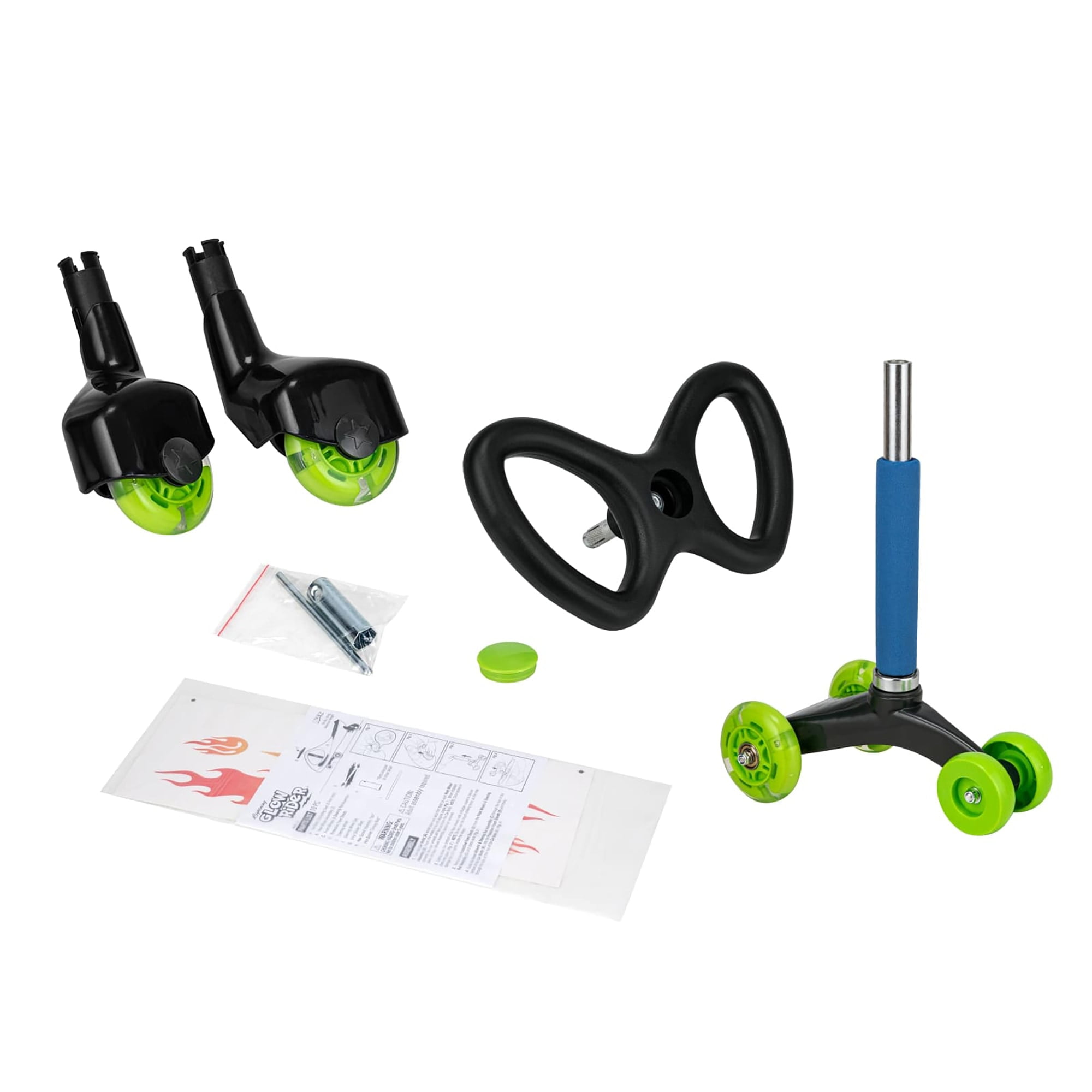 Alex: Lightning Glow Rider - Pink & Green - Inertia & Movement Powered Ride-On Toy, Light-Up Wheels, Indoor-Outdoor Play, 220lb Max, Adult-Teen-Kid 3+ - Image 7