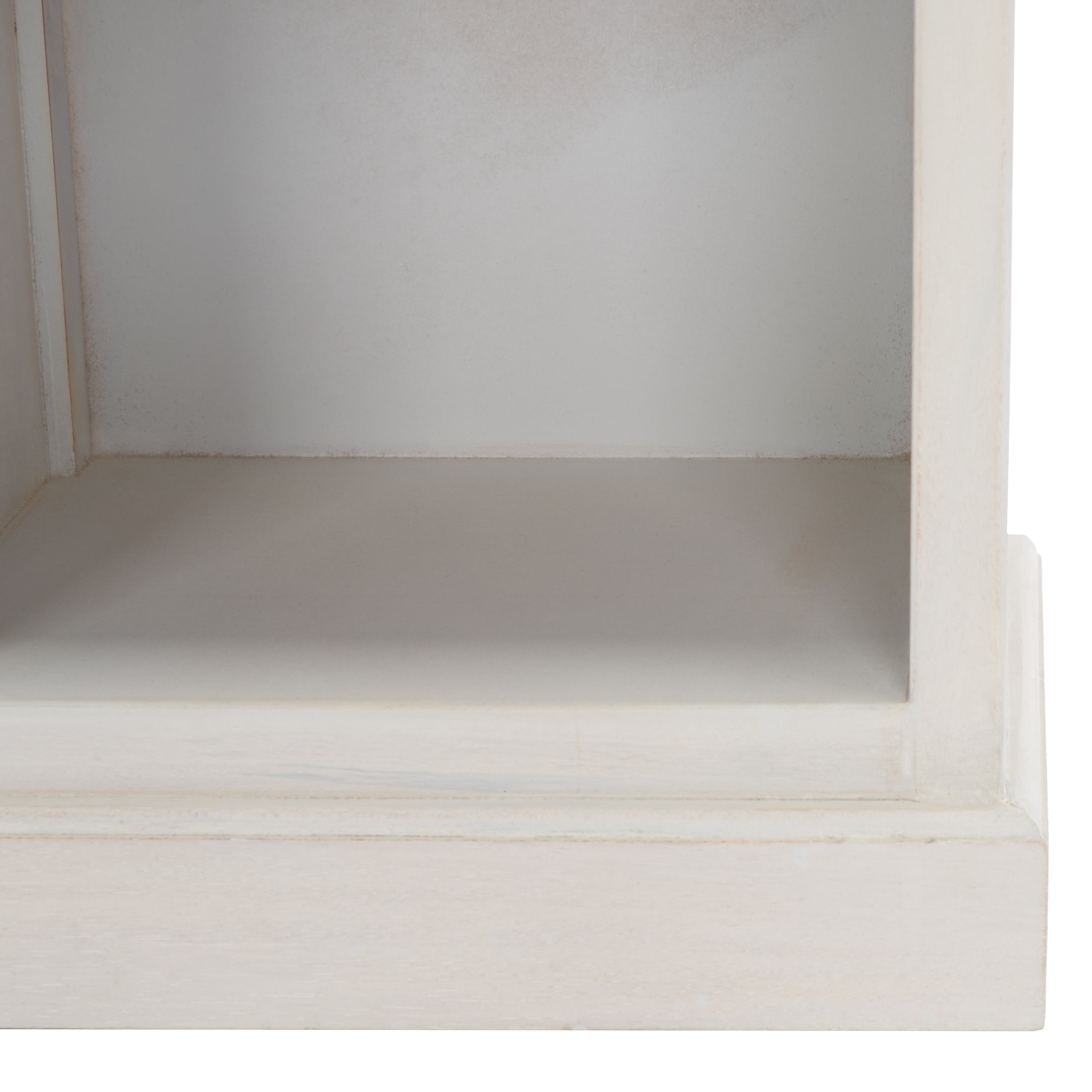 SAFAVIEH Maralah Country Transitional Bookcase with 5 Shelves, White Wash (25 in. W x 10.6 in. D x 30.1 in. H) - Image 9