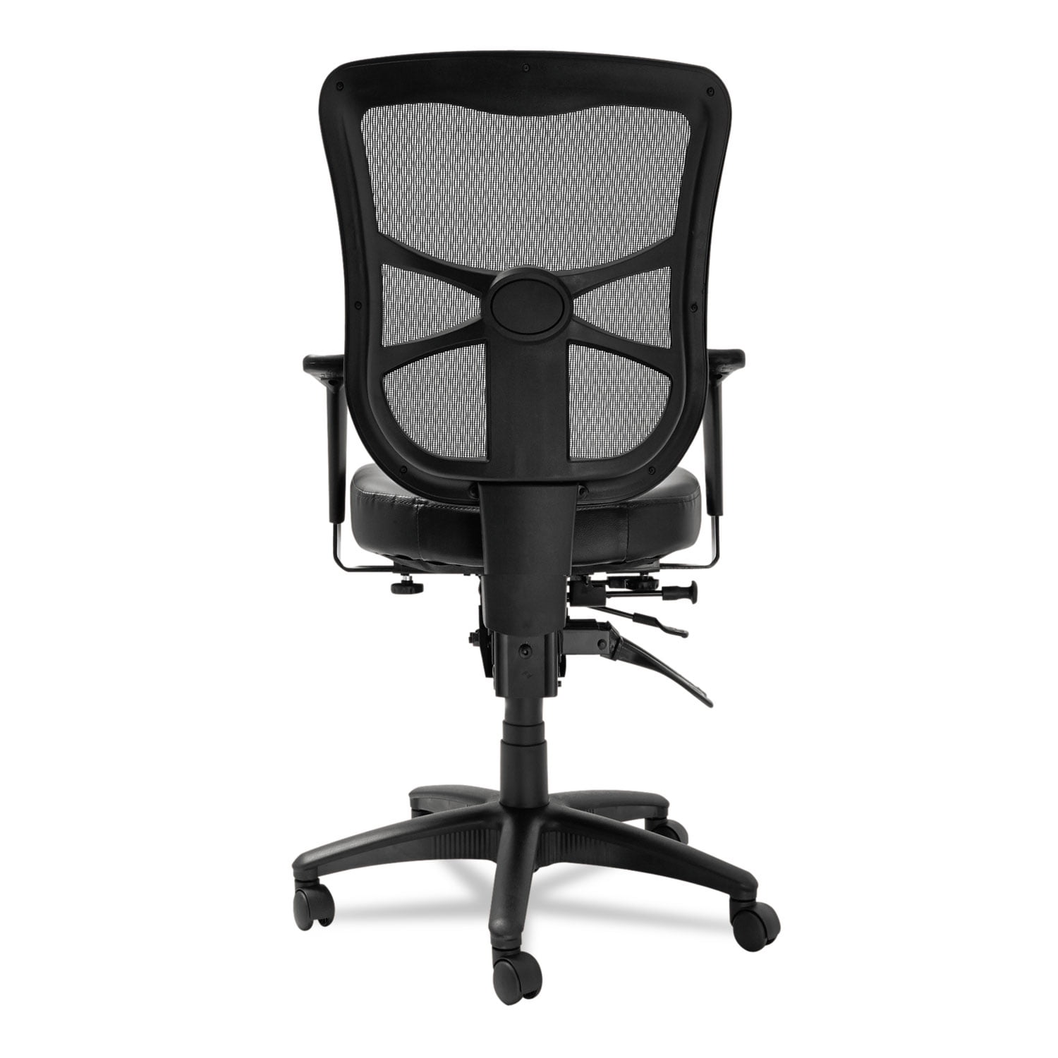Alera Elusion Series Mesh Mid-Back Multifunction Chair, 17.7" to 21.4" Seat Height, Black - Image 9