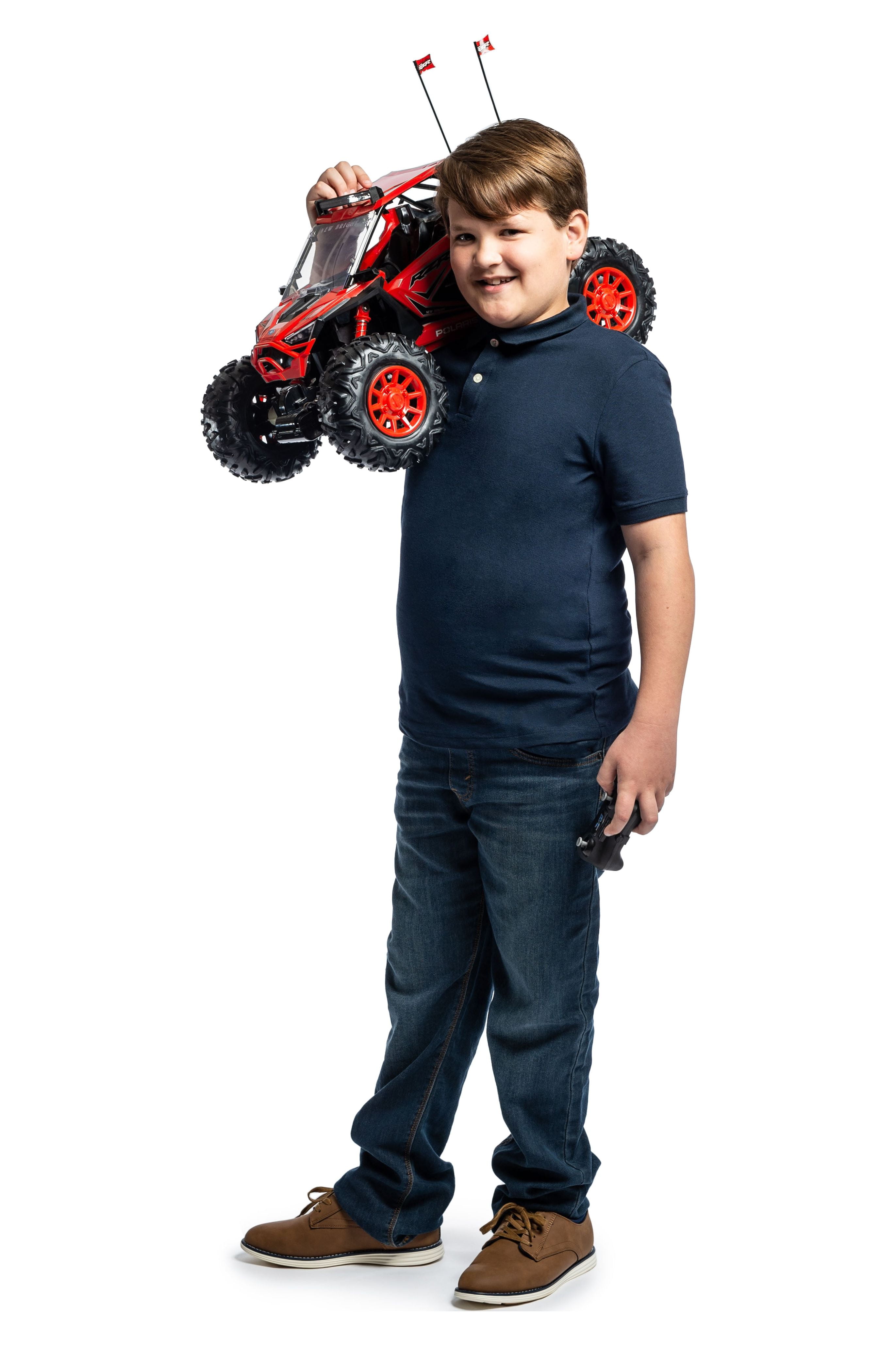 New Bright (1:5) RZR XP Pro Battery Remote Control Red Polaris ATV, 60805-2R Child Tween - Image 9