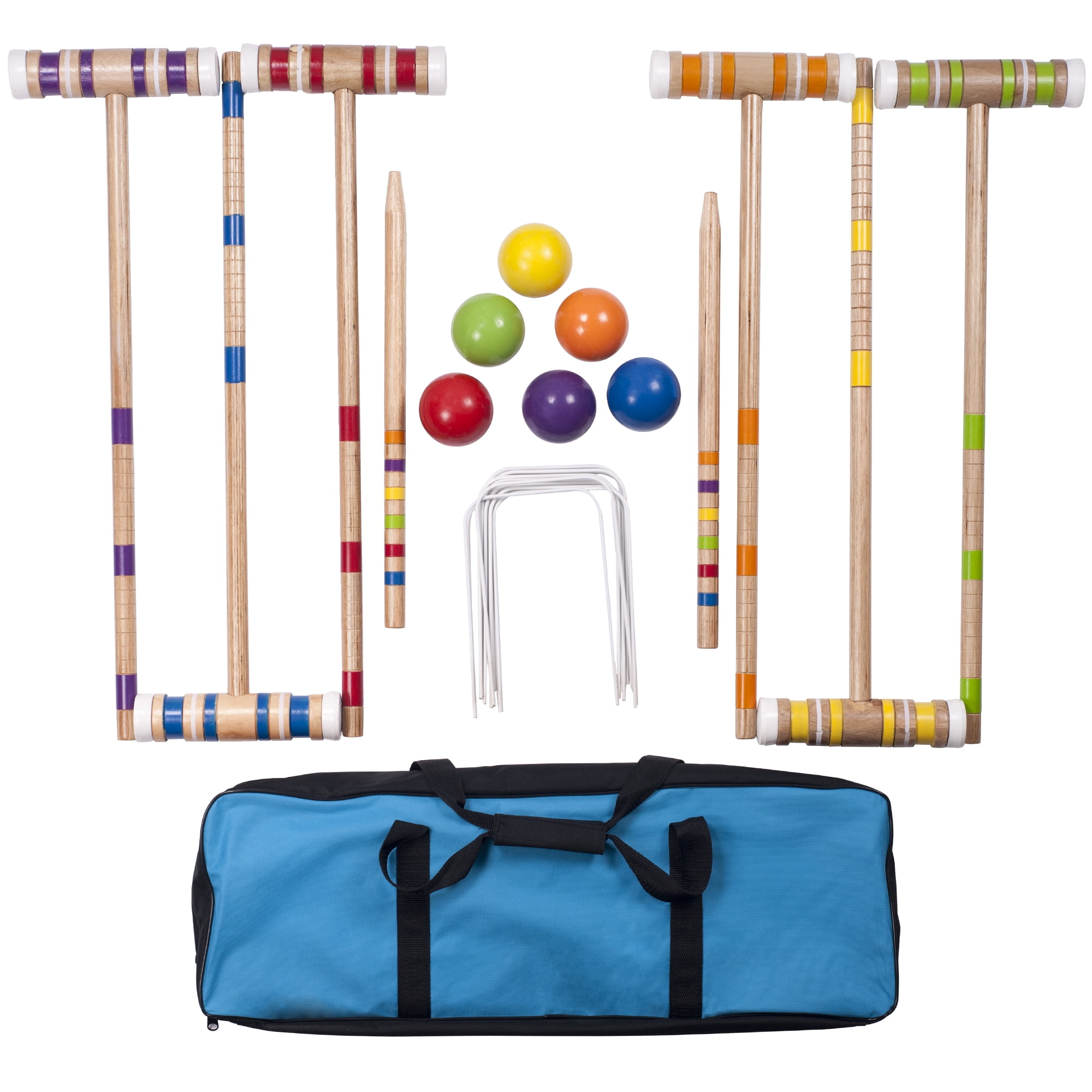 Complete Croquet Set with Carrying Case 6 Players by Hey! Play! - Image 3
