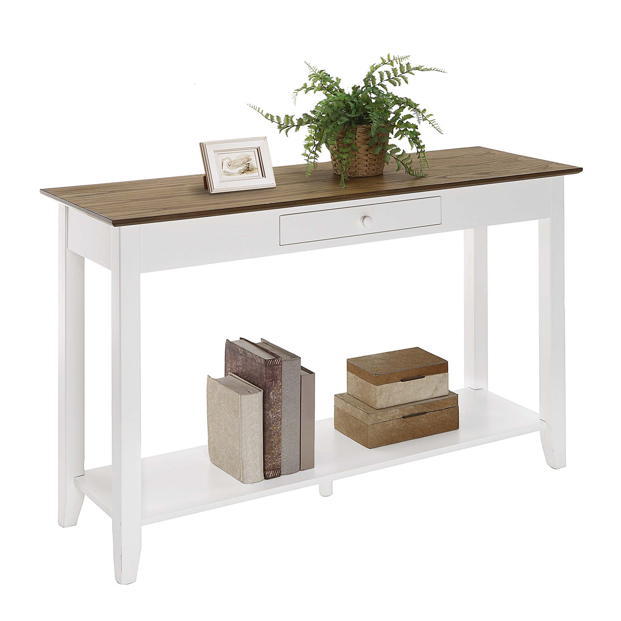 Convenience Concepts American Heritage 1 Drawer Console Table with Shelf - Image 3