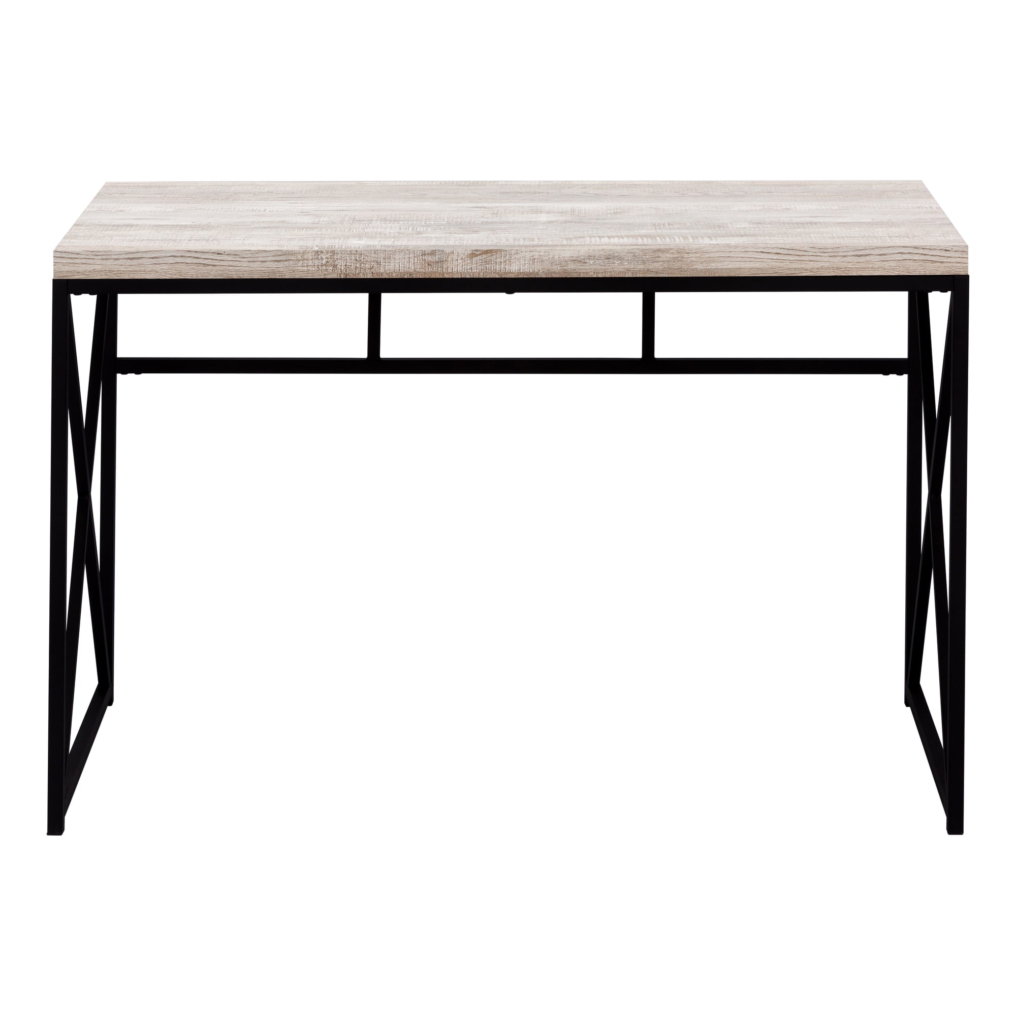 Monarch Specialties Computer Desk, Home Office, Laptop, Work, Beige Laminate, Black Metal - Image 7