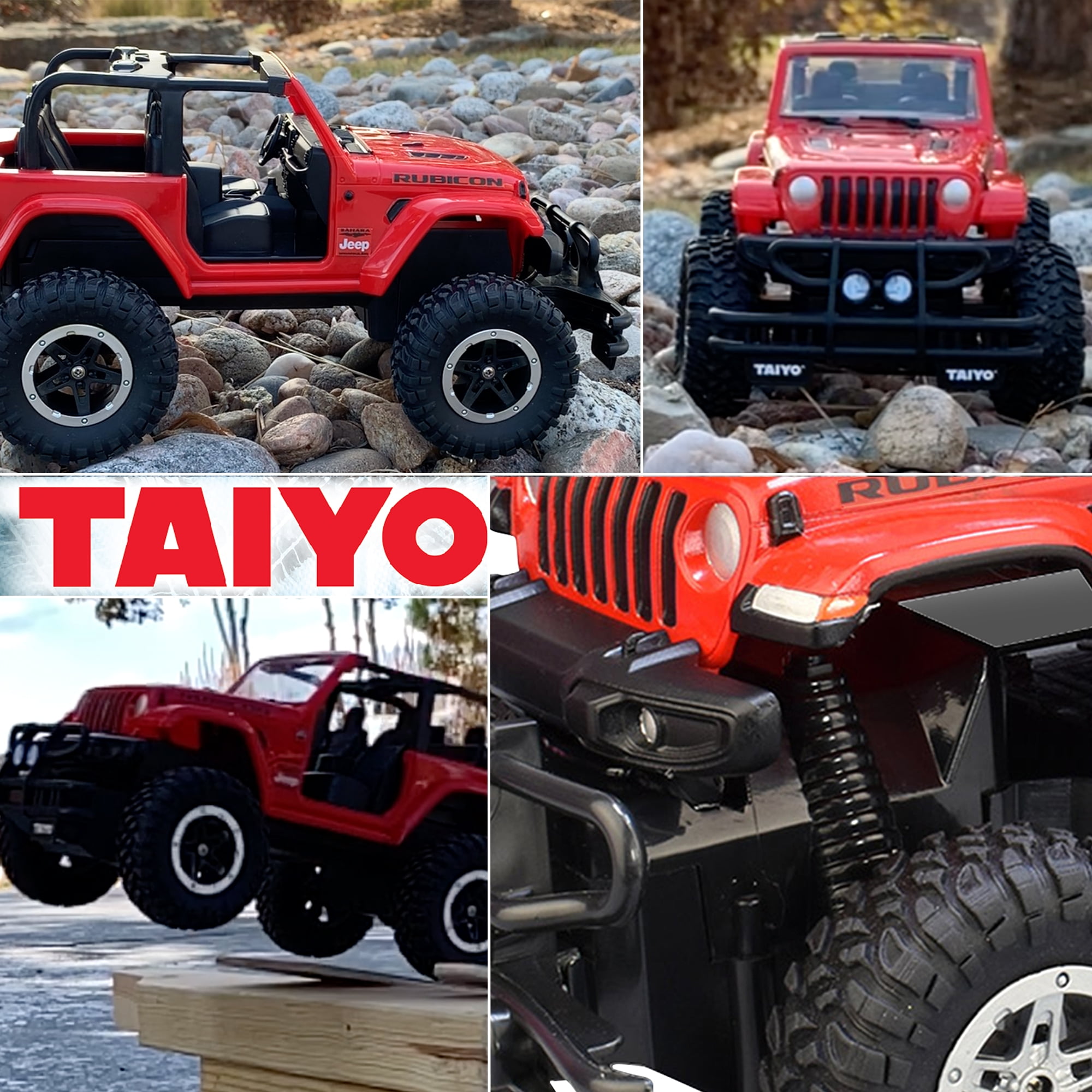 Taiyo RC Truck Jeep Rubicon, 1:16 Scale Remote Control Car with Rechargeable Battery, Electric Charger, and Handset for Off-Road, High Speed, Fast Hobby Action for Kids and Adults, 2.4Ghz, Ages 6+ - Image 6