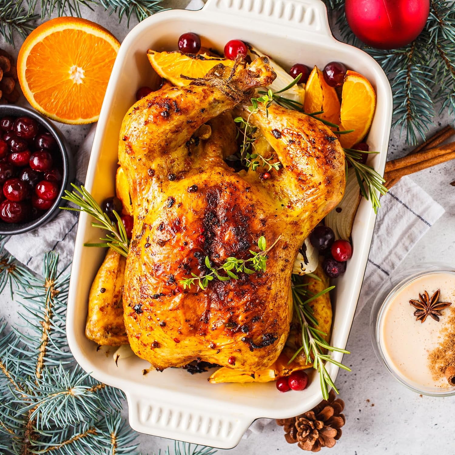 Superjoe 24 QT Electric Stainless Steel Turkey Roaster Oven, Self-Basting Lid Removable Insert Pot , Blue - Image 6