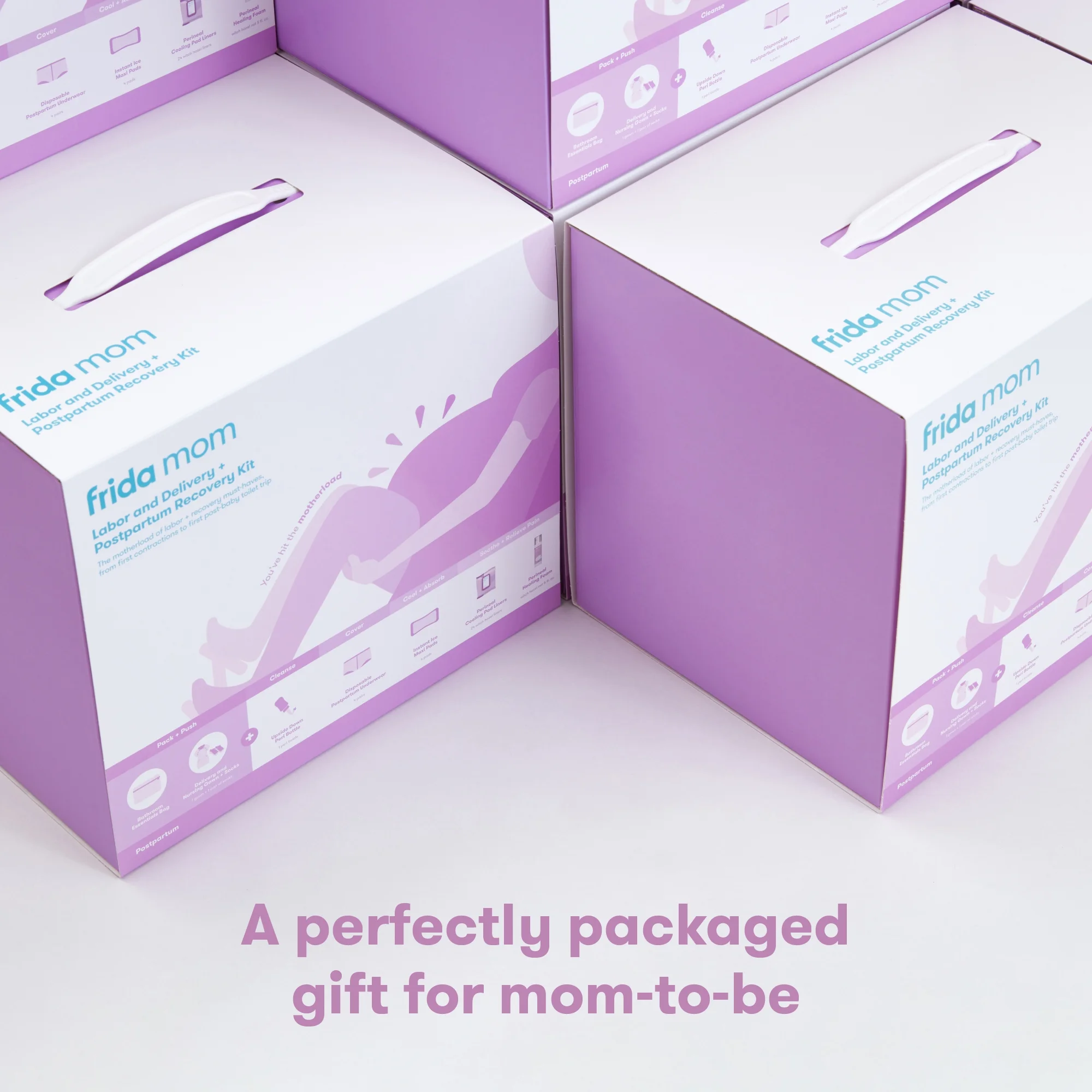 Frida Mom Labor, Delivery, and Postpartum Care Recovery Kit with Peri Bottle and Disposable Underwear for Women, 7 Count Gift Set - Image 5
