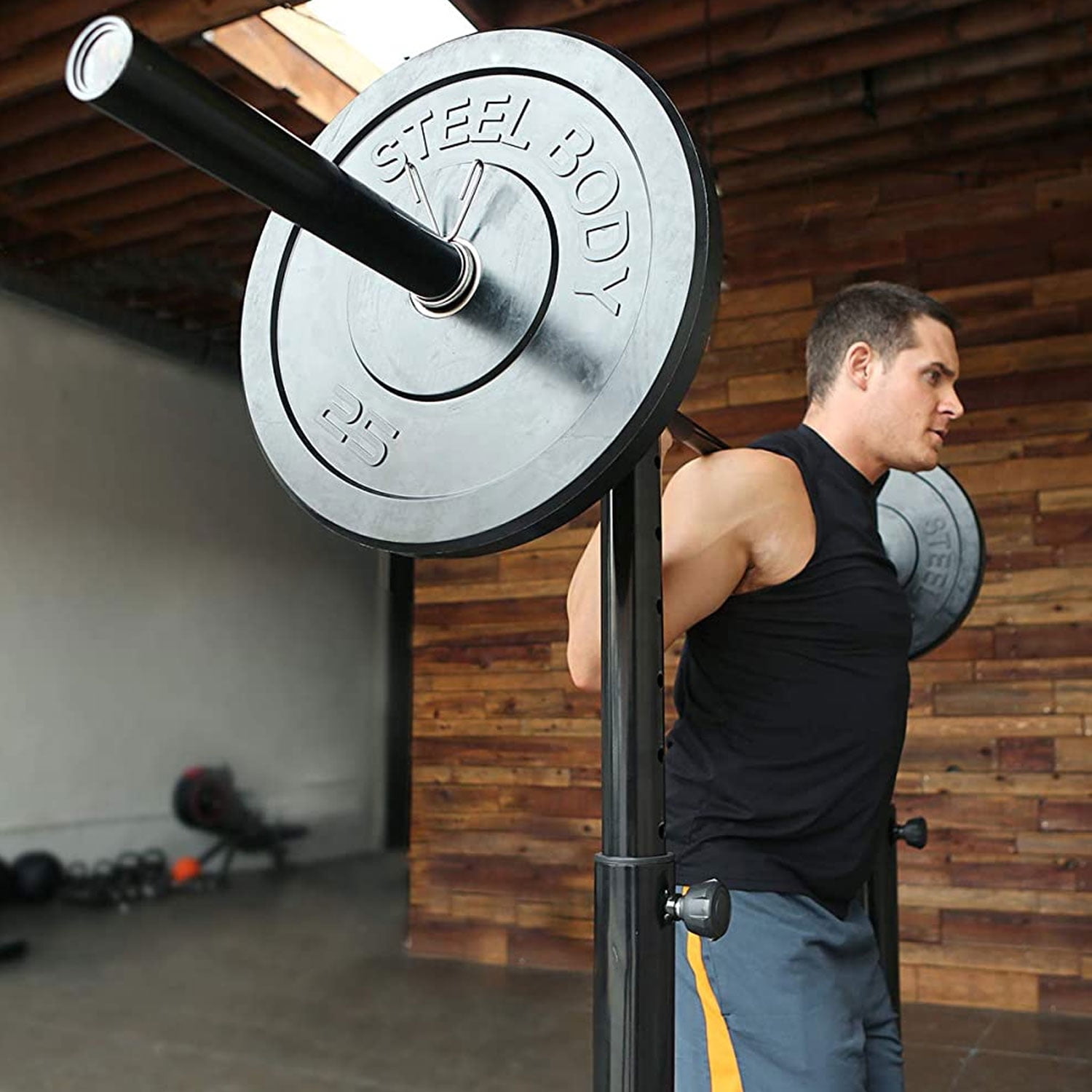 SteelBody by Marcy 25 lb. Olympic Bumper Weight Plate STBR-0025 - Image 4