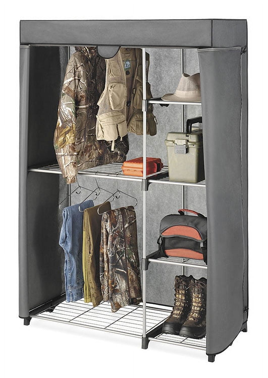 Whitmor Deluxe Utility Closet Organizer - 6 Shelves - Metal - Removable Cover - Adult Use - Image 10