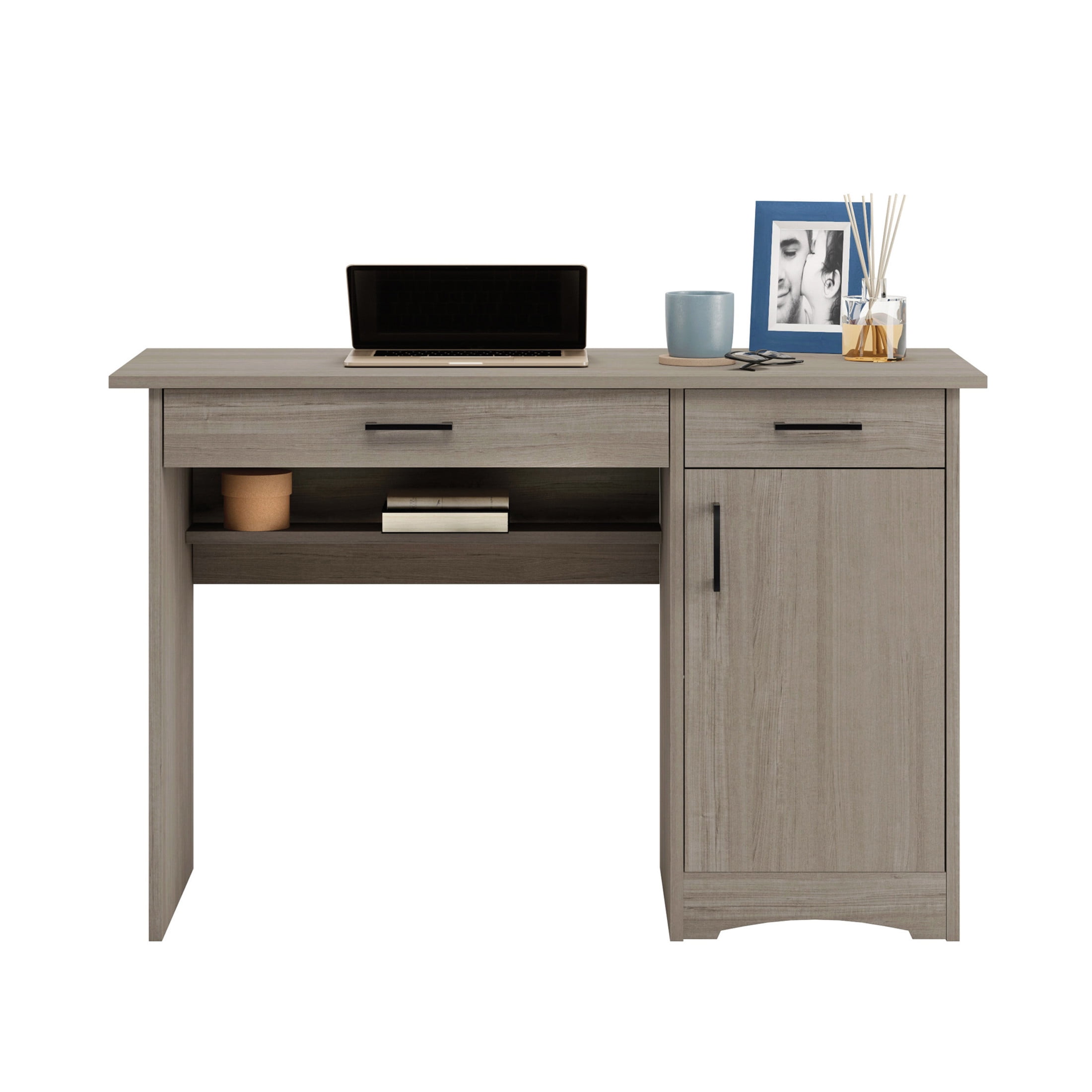Sauder Beginnings Computer Desk, Silver Sycamore Finish - Image 11
