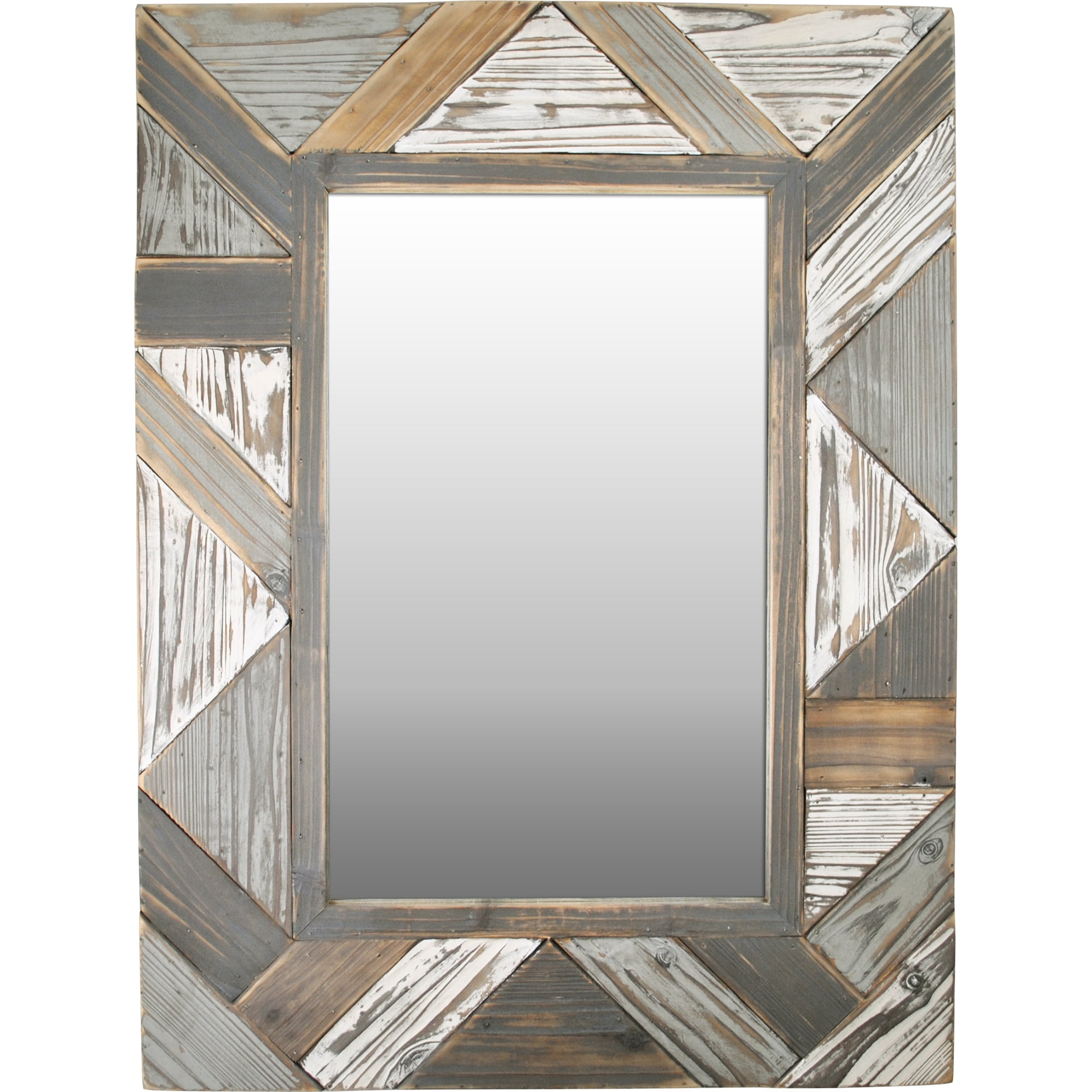 FirsTime & Co. Multicolor Silas Planks Wall Mirror, Farmhouse, Rectangular, 24 x 1 x 31.5 in - Image 4