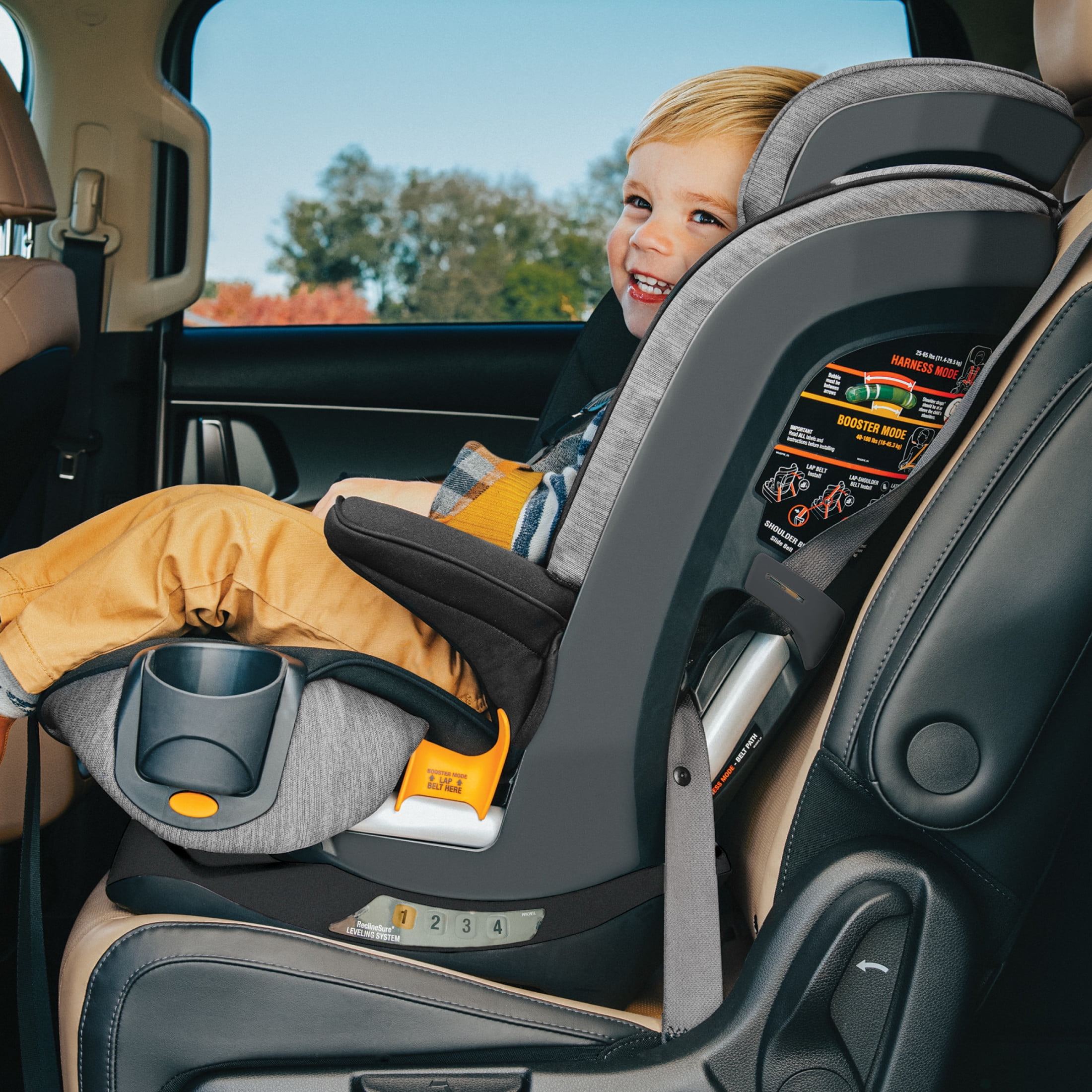 Chicco MyFit® 2-in-1 Forward-Facing Harness Booster Car Seat for Toddlers, 5-Point Harness, Belt-Positioning Booster - Haven (Purple), New - Image 8