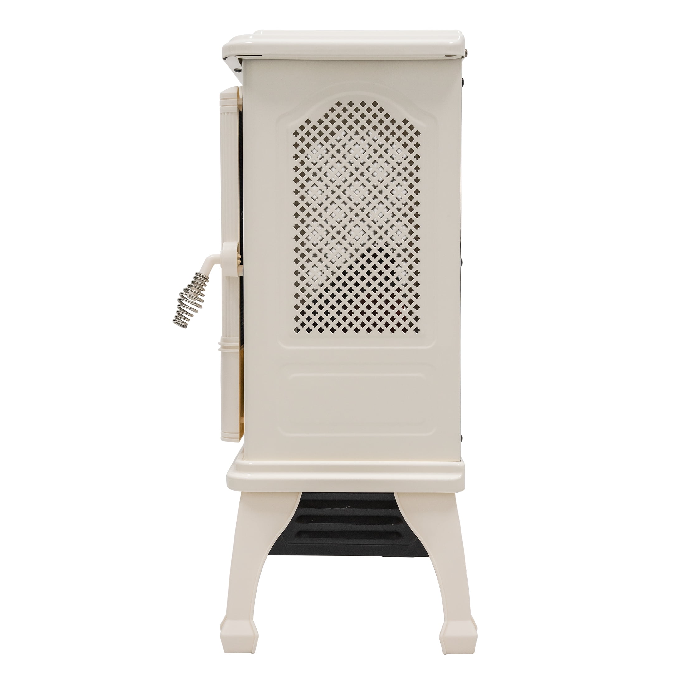 Mainstays New 1500W 2-Setting 3D Electric Stove Heater with Life-like Flame, Vanilla - Image 4