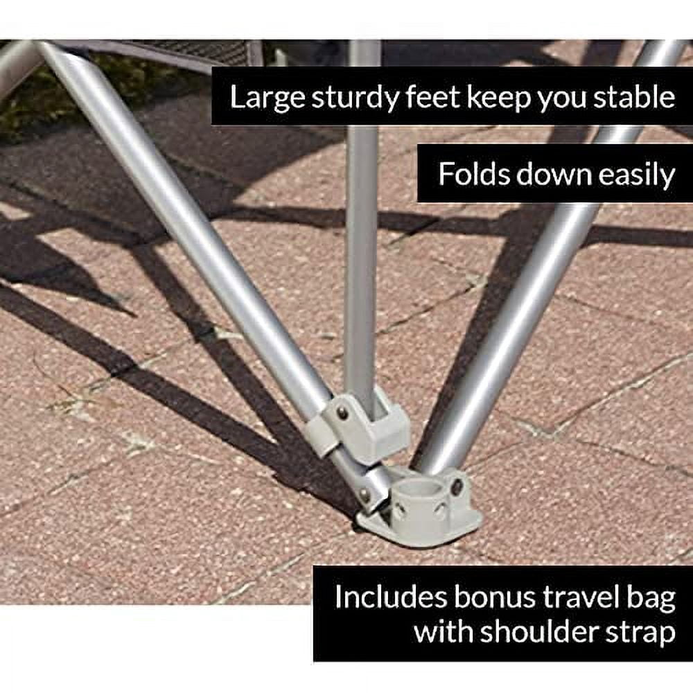 500-lb. Capacity Heavy-Duty Portable Chair Blue 500 lb - Image 6