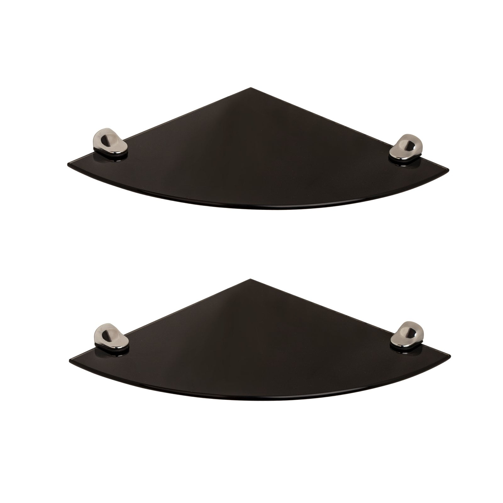 Danya B Glass Radial Floating Shelves - Set of 2 - Image 9