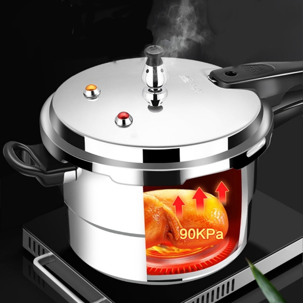 Tyethy Aluminum Pressure Cooker Nonstick 9L Pressure Canner with One-Hand Operating Safty Lid, Explosion-Proof Fast Cooking Pressure Cooker Cookware - Image 8