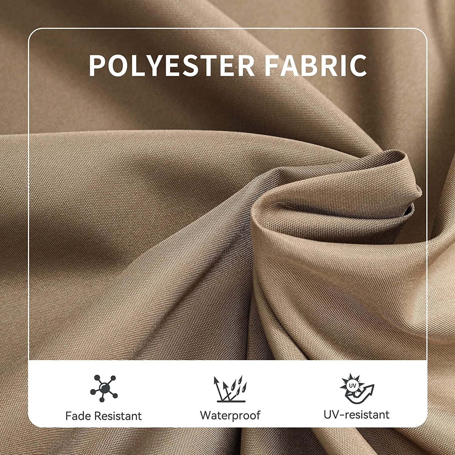 Dextrus Alloy Steel Chair Porch Swings with Adjustable Canopy and Removable Cushions, Dark Brown - Image 7