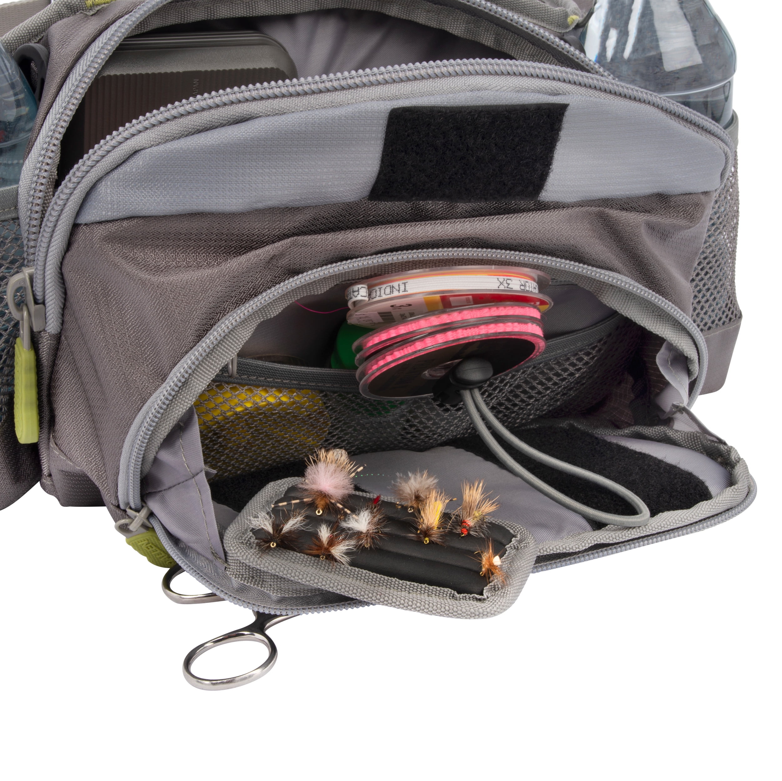 Allen Company Eagle River Lumbar Fly Fishing Pack, Gray/Lime - Image 7