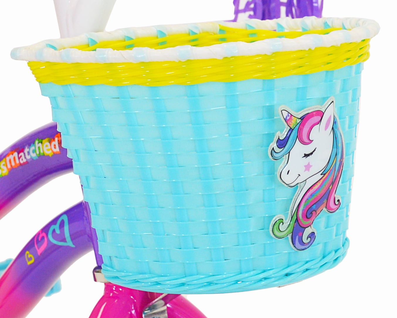 12" LittleMissMatched Unicorn Child's Bicycle, 12" Wheels, Toddlers Ages 3+, Pink,Purple - Image 6