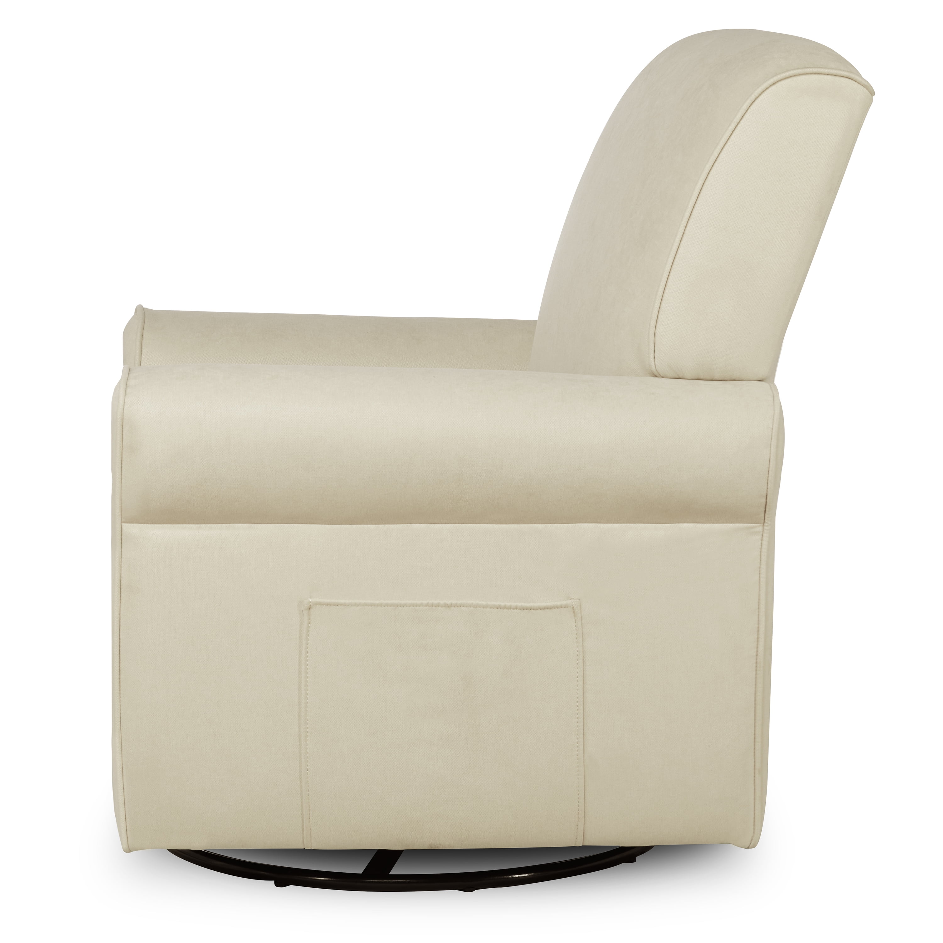 Evolur London Upholstered 360 Swivel l Glider I Rocker I Nursery Glider I Durable Soft Fabric in Beige - Image 6