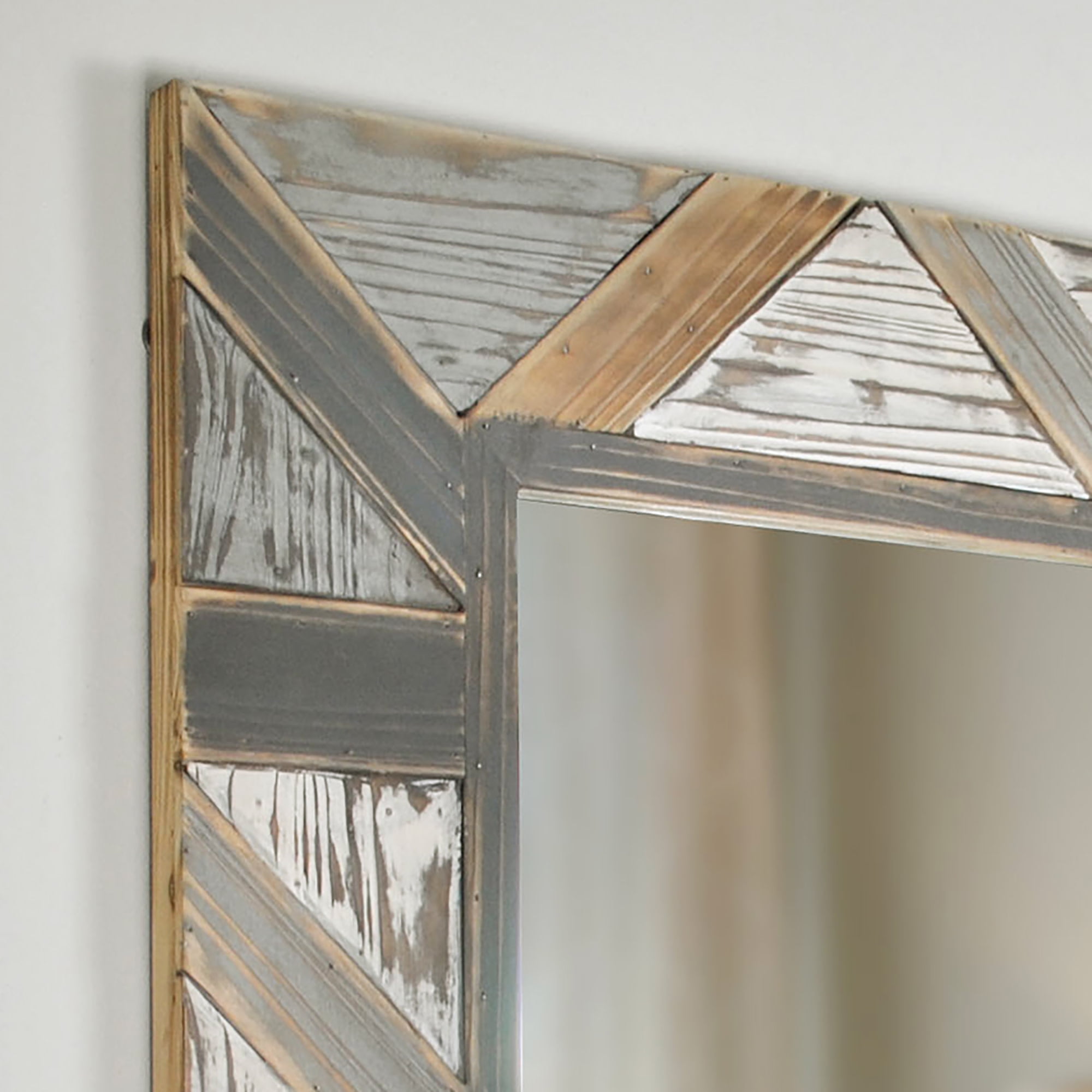 FirsTime & Co. Multicolor Silas Planks Wall Mirror, Farmhouse, Rectangular, 24 x 1 x 31.5 in - Image 2