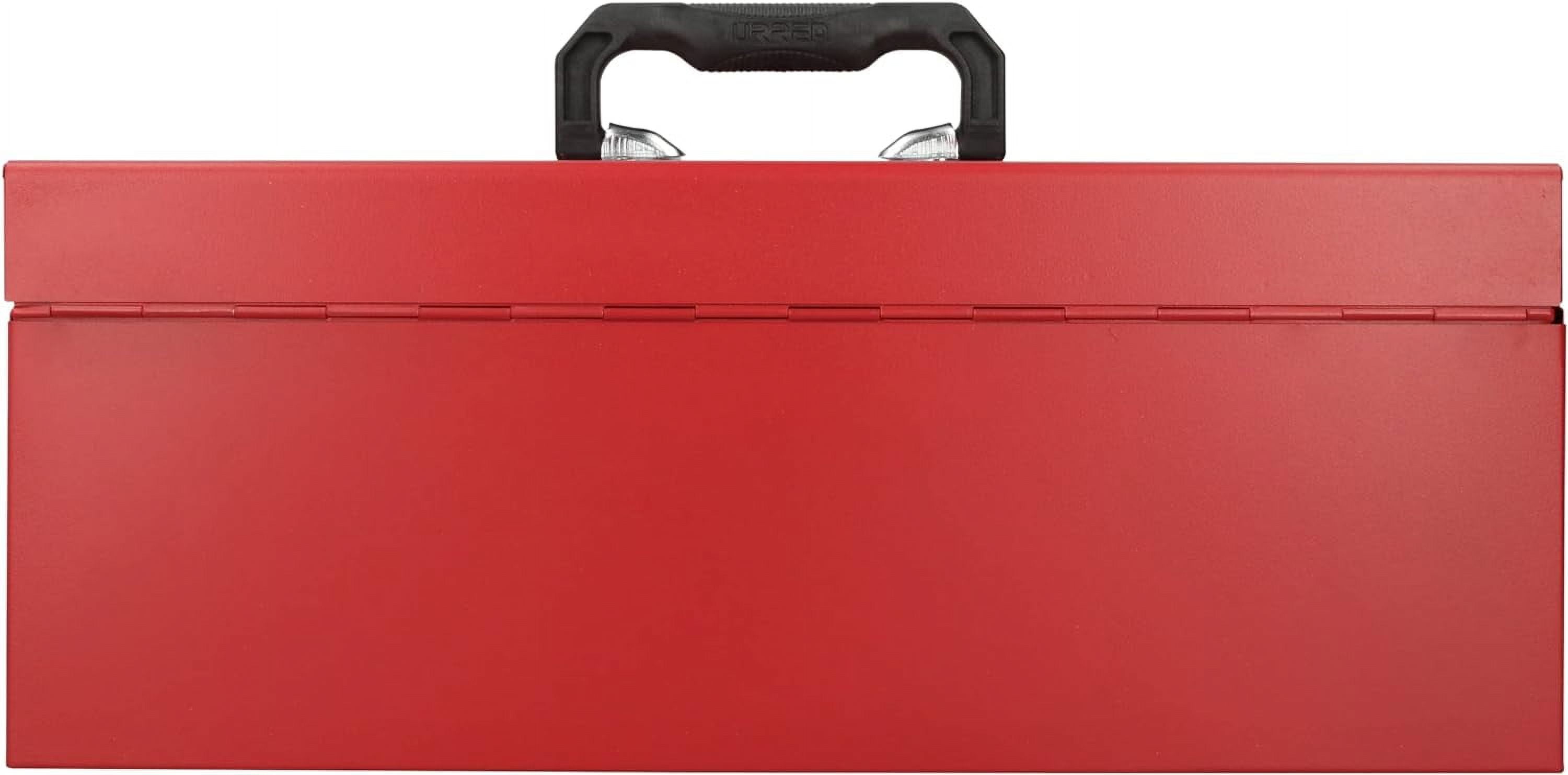 Urrea Industrial 20 In Metal Tool Box With Plastic Handle And Metallic Tray - Image 3