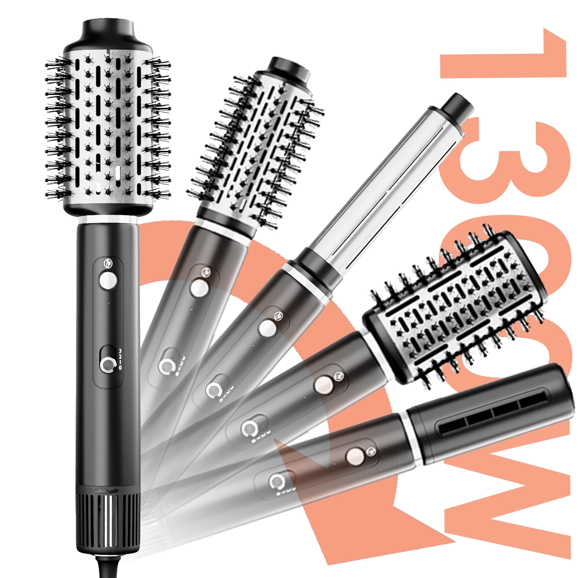 NICEBAY Hair Dryer Brush, Hot Air Brush with 110000RPM Brushless Motor, Blow Dryer 1300W, Plastic - Image 3