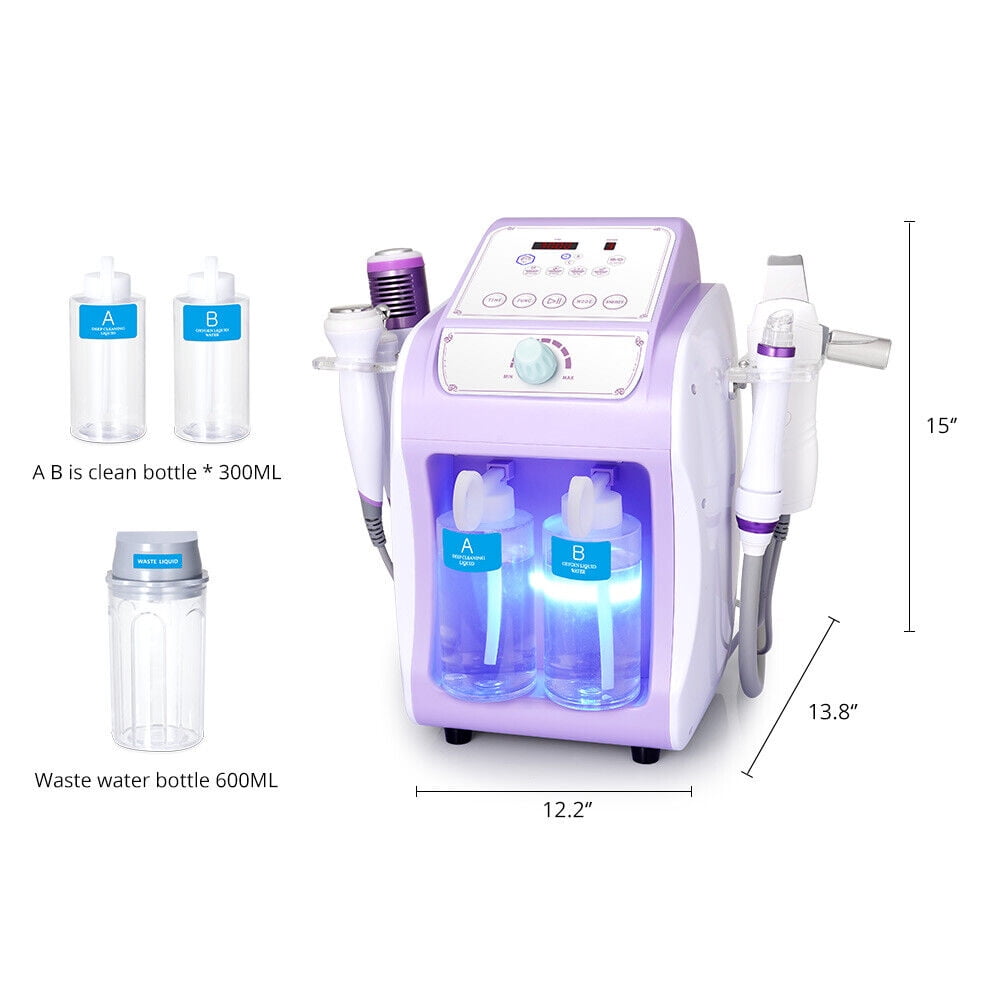Ouwald Hydro Dermabrasion Facial Machine 6 in 1 Multifunctional Hydrogen Oxygen Facial Hydro Machine Microcurrent Hot Cold Skin Care Microdermabrasion Beauty Machine Blackhead Remove - Image 8