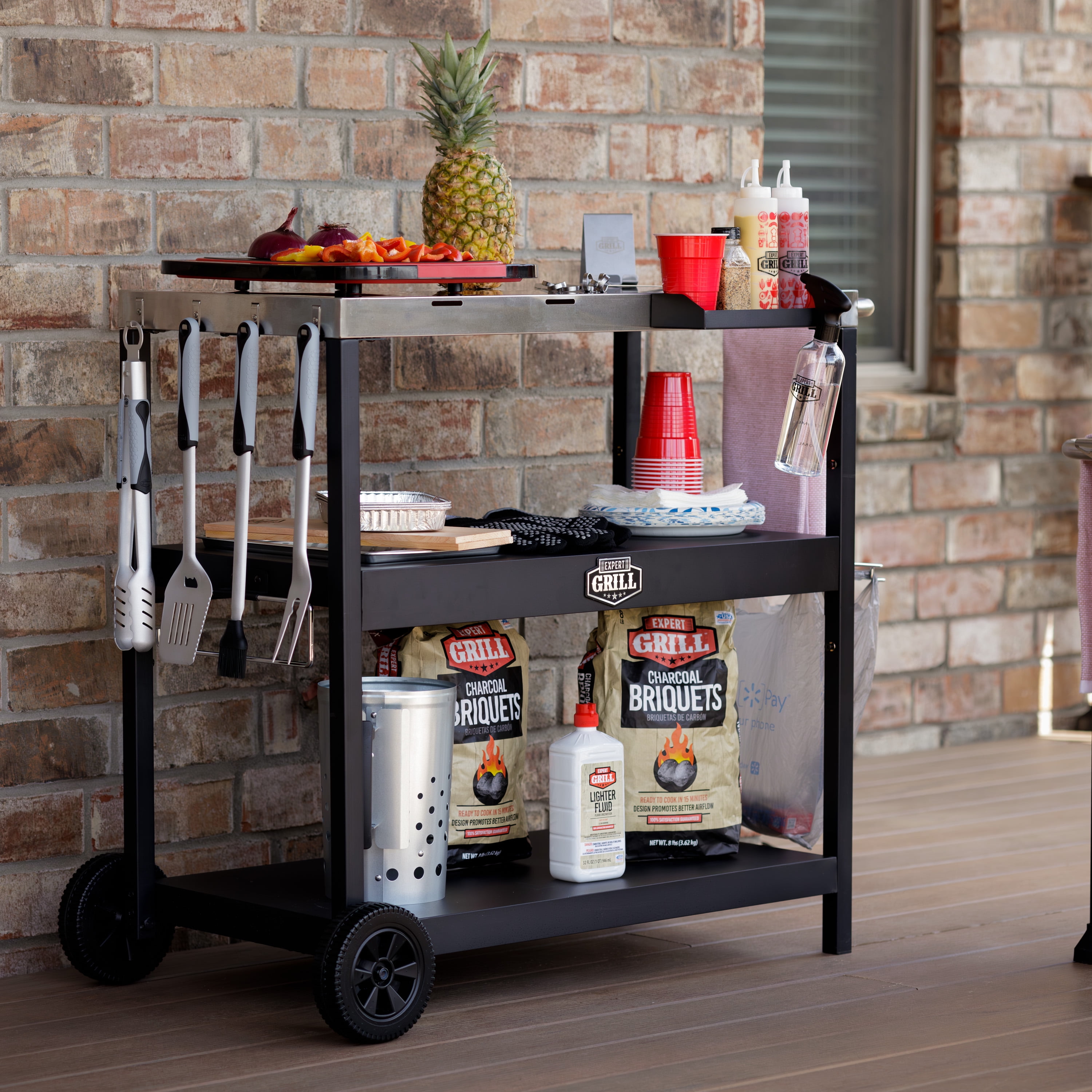 Expert Grill Outdoor Food Preparation Cart - Image 16