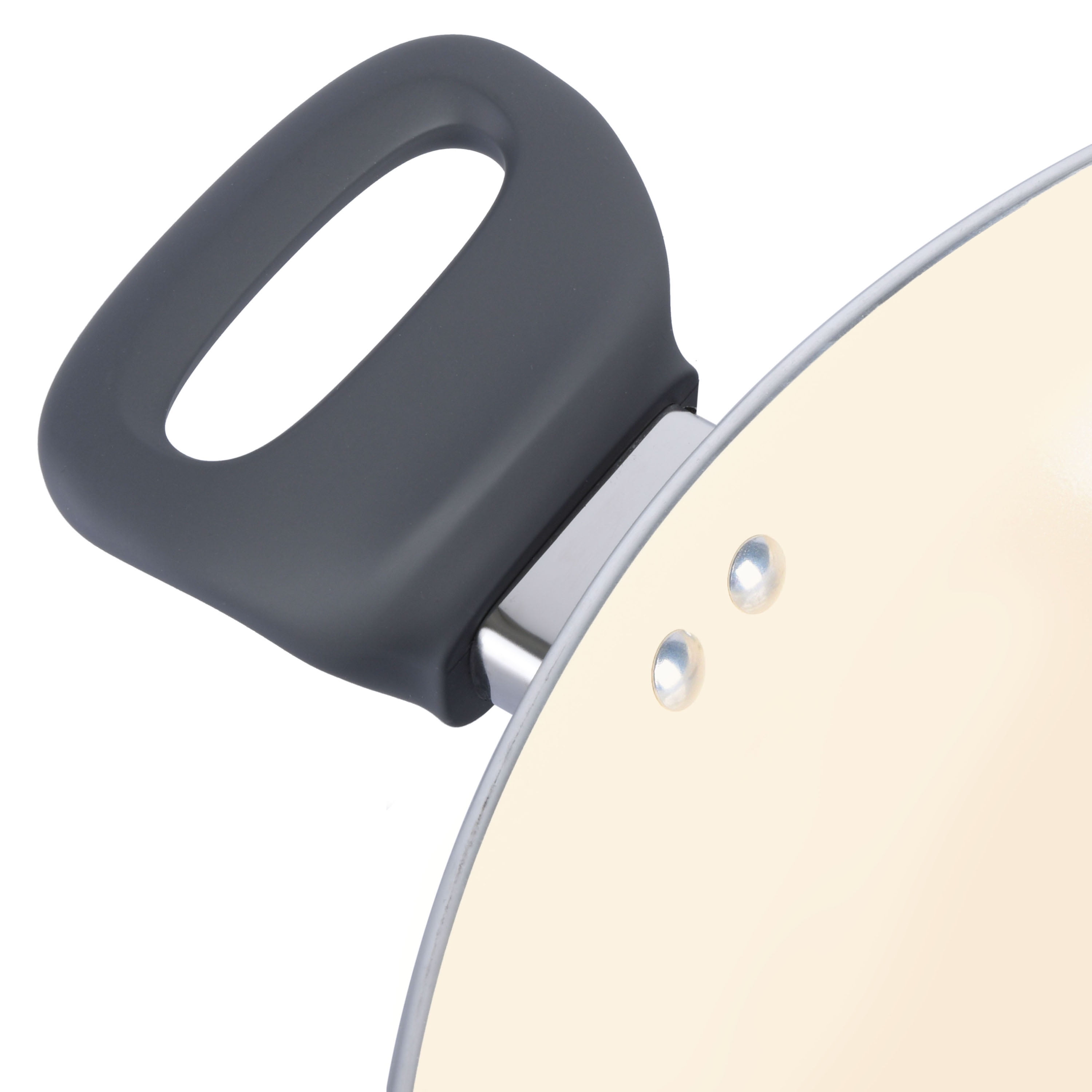 Spice by Tia Mowry - Tia's Healthy Nonstick Ceramic 14-Inch Charcoal Aluminum Skillet - Image 5