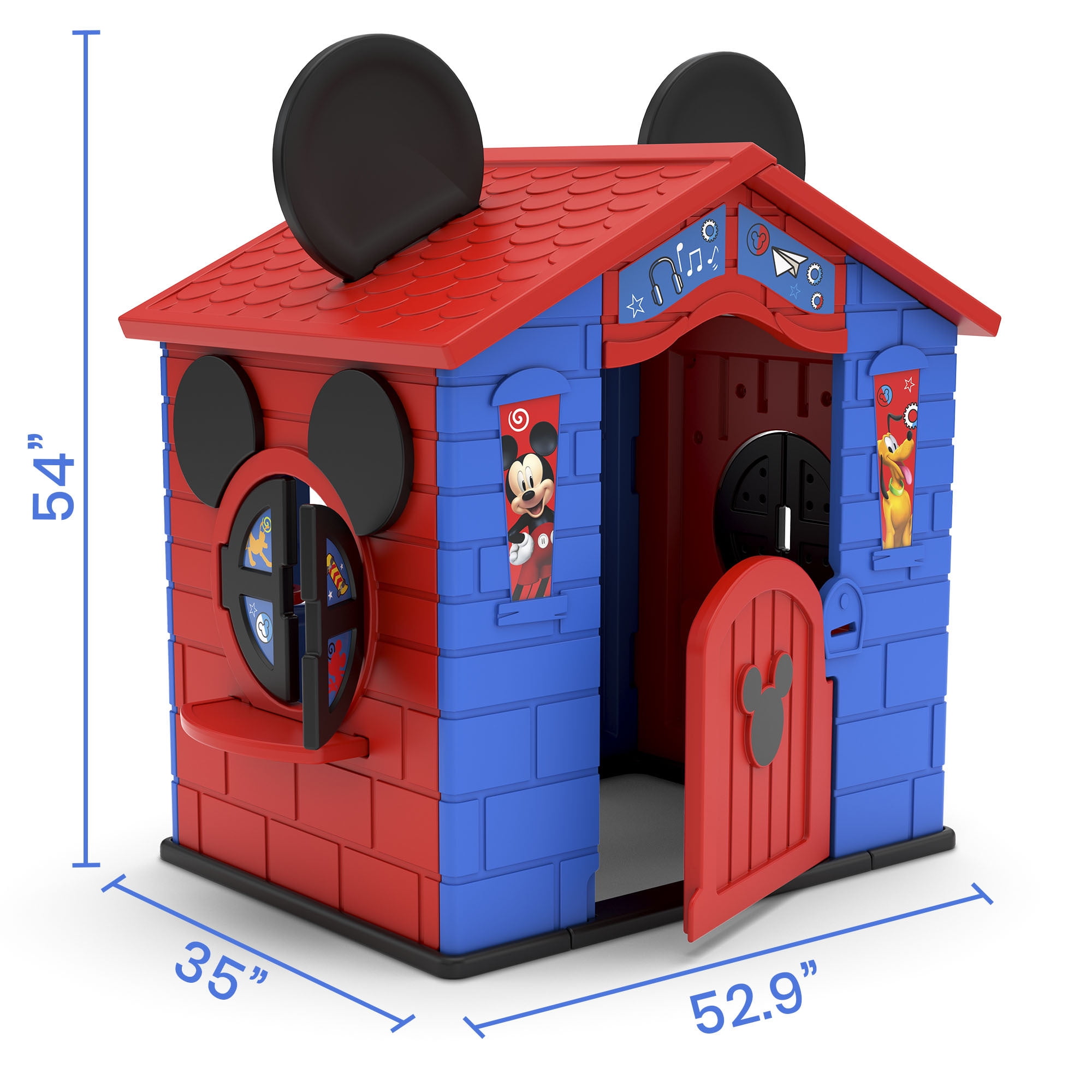 Disney Mickey Mouse Plastic Indoor,Outdoor Playhouse with Easy Assembly - Image 4