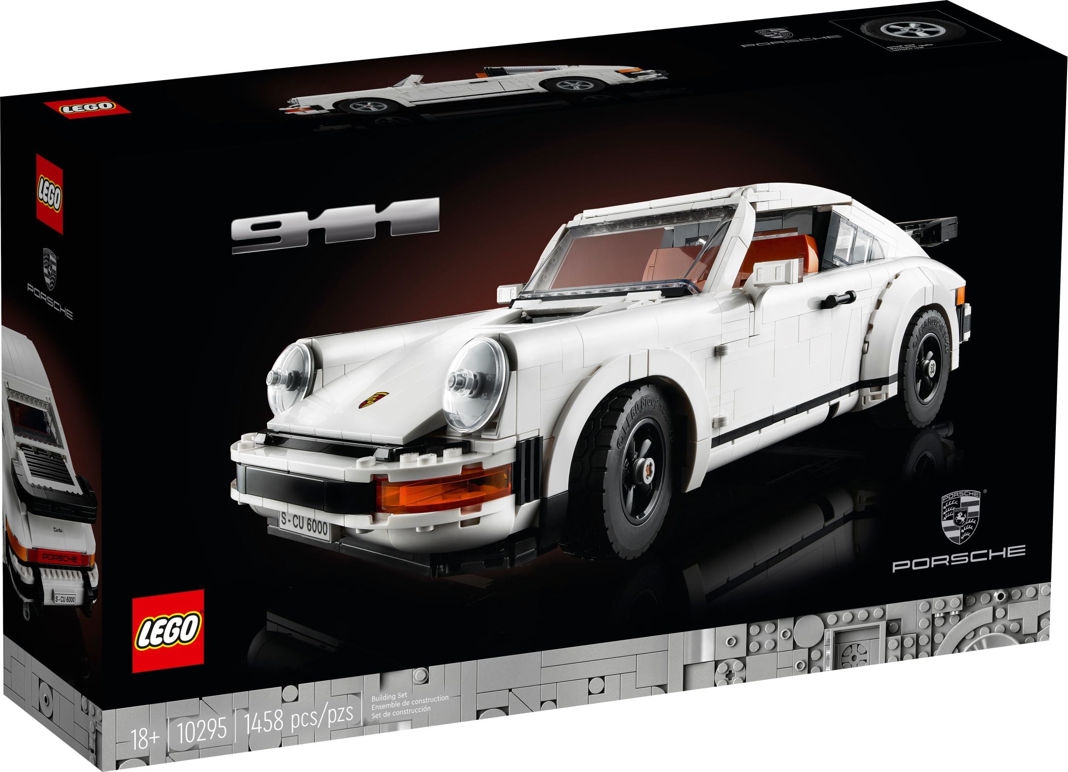 LEGO Icons Porsche 911 10295, Collectible Turbo Targa Model Car Building Kit, 2in1 Porsche Race Car Set for Adults and Teens to Build, Gift Idea - Image 6