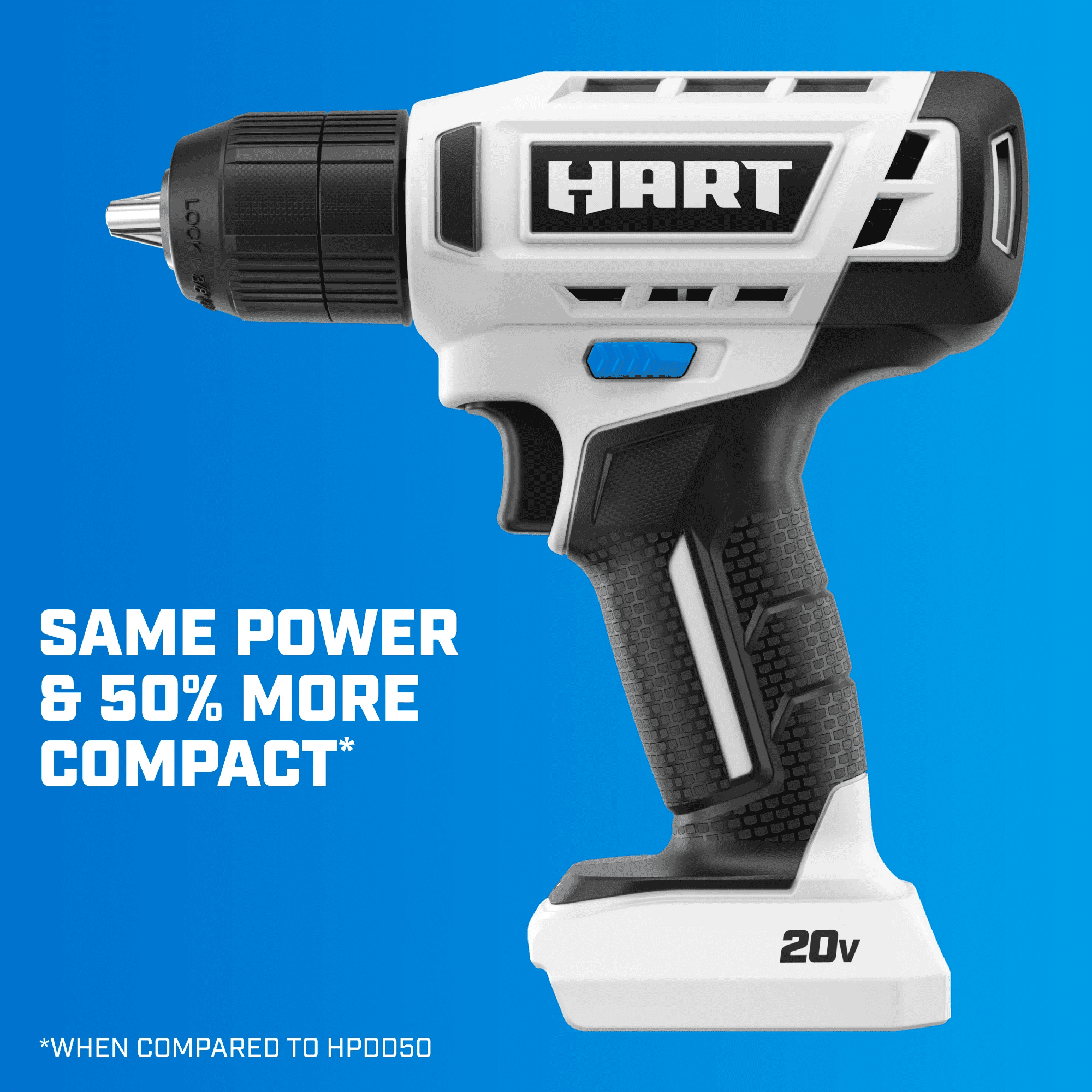 HART 20V 3/8” Drill/Driver Kit with 250 ft-lb Torque, 1.5Ah Lithium-Ion Battery and Charger - Image 10