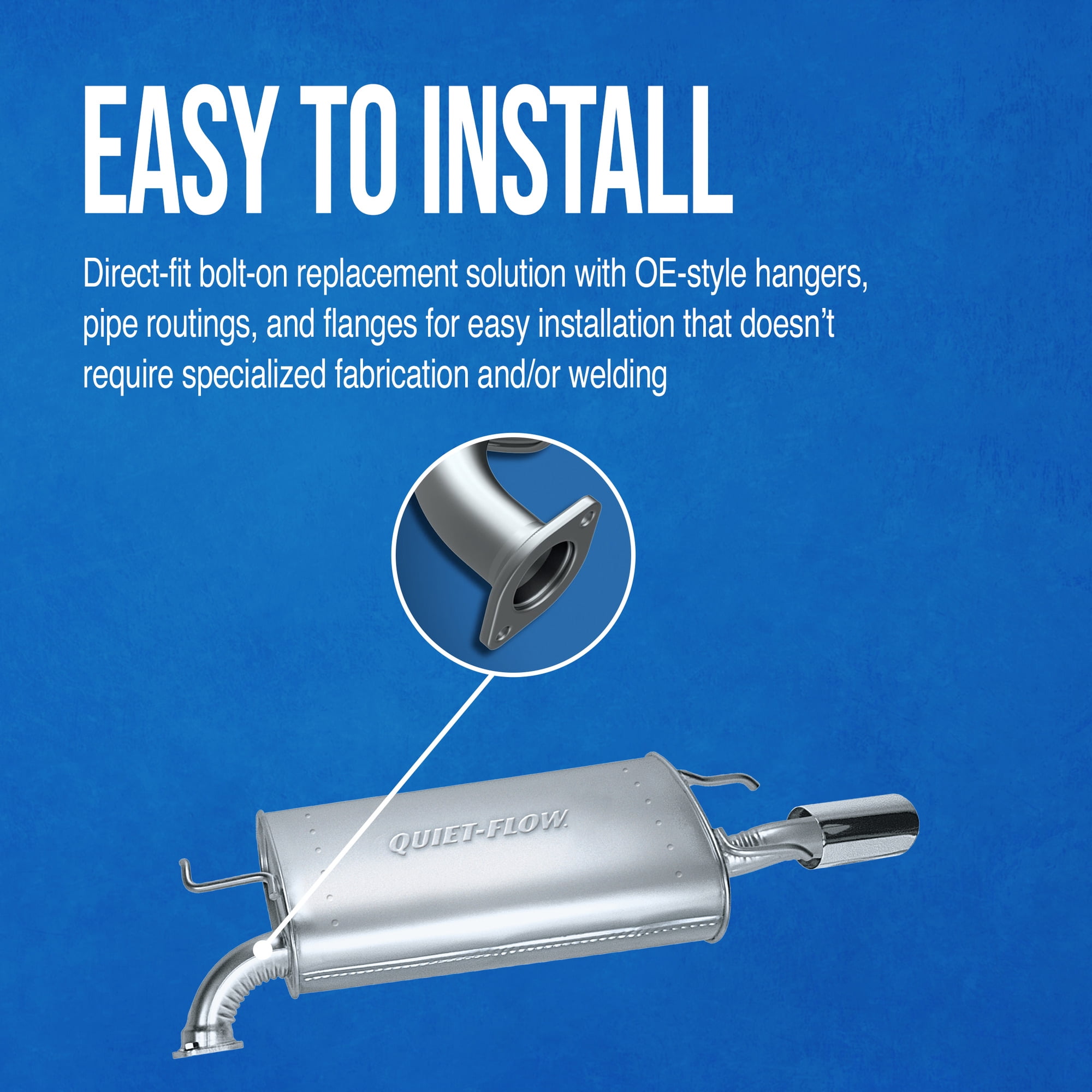 Walker Exhaust Quiet-Flow 50065 Exhaust Muffler Assembly Fits select: 2008 ,2011 JEEP WRANGLER UNLIMITED - Image 4