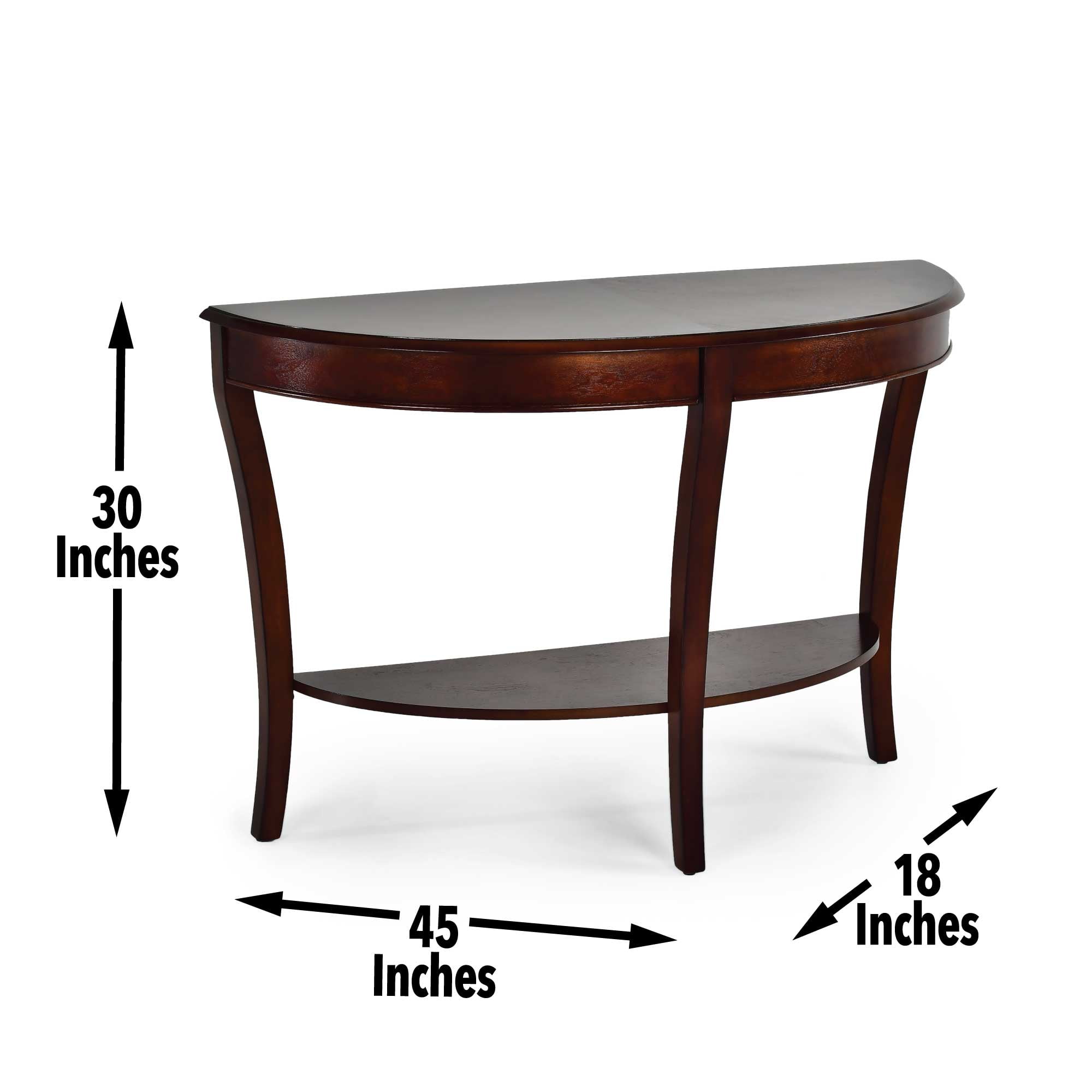 Steve Silver Troy Traditional Sofa Table, Cherry Brown - Image 5